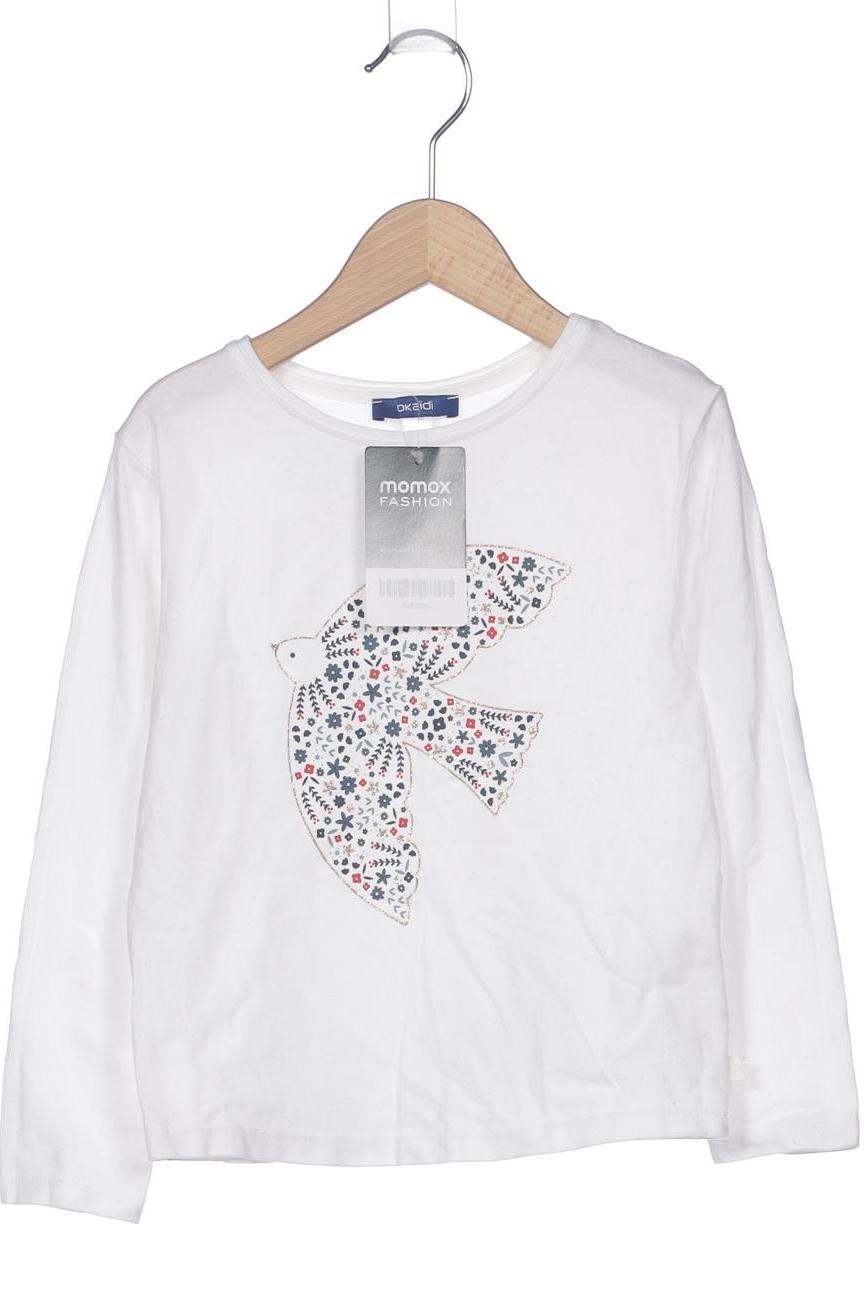 

Okaidi Damen Langarmshirt, weiß, Gr. 110