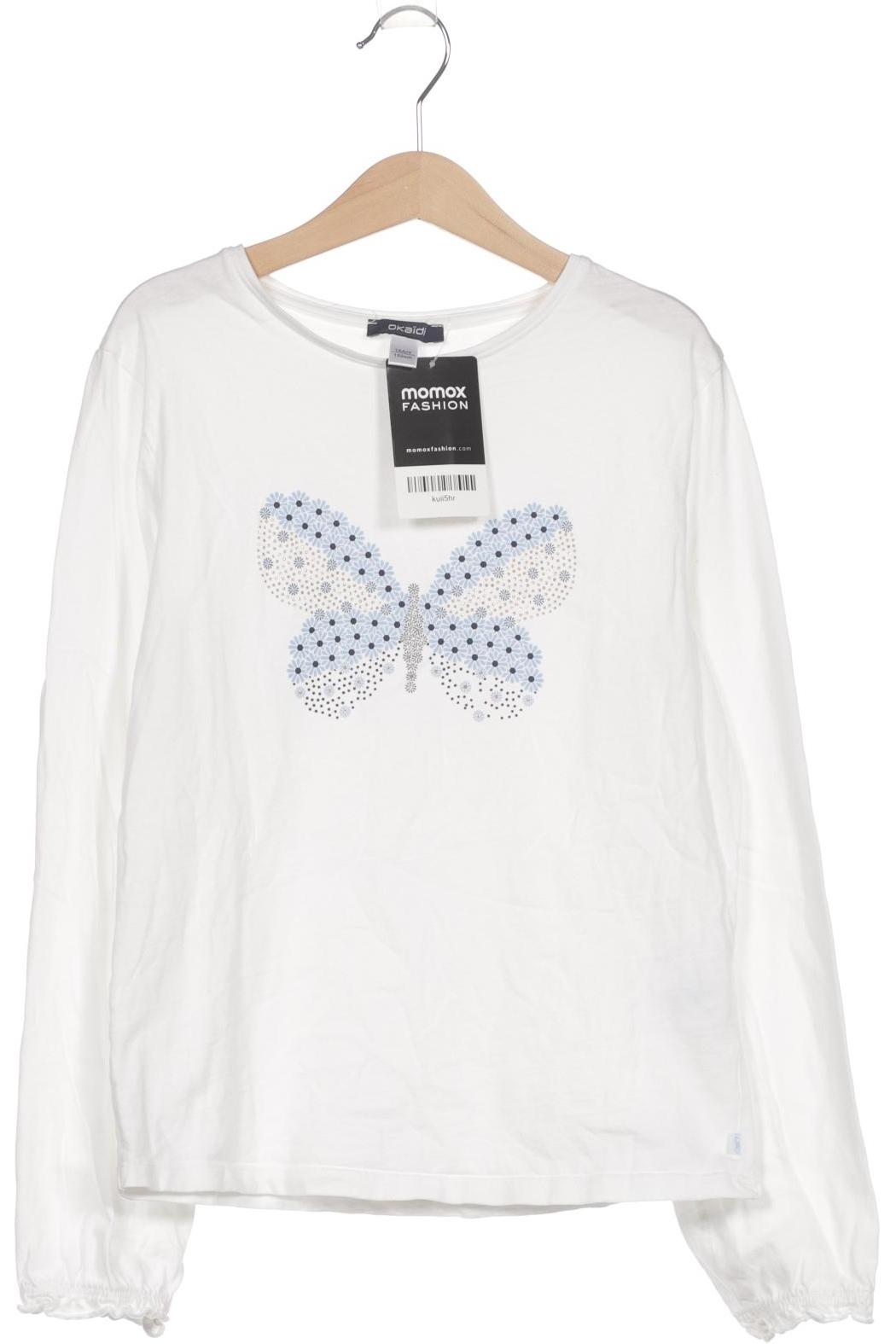

Okaidi Mädchen Langarmshirt, weiß, Gr. 152