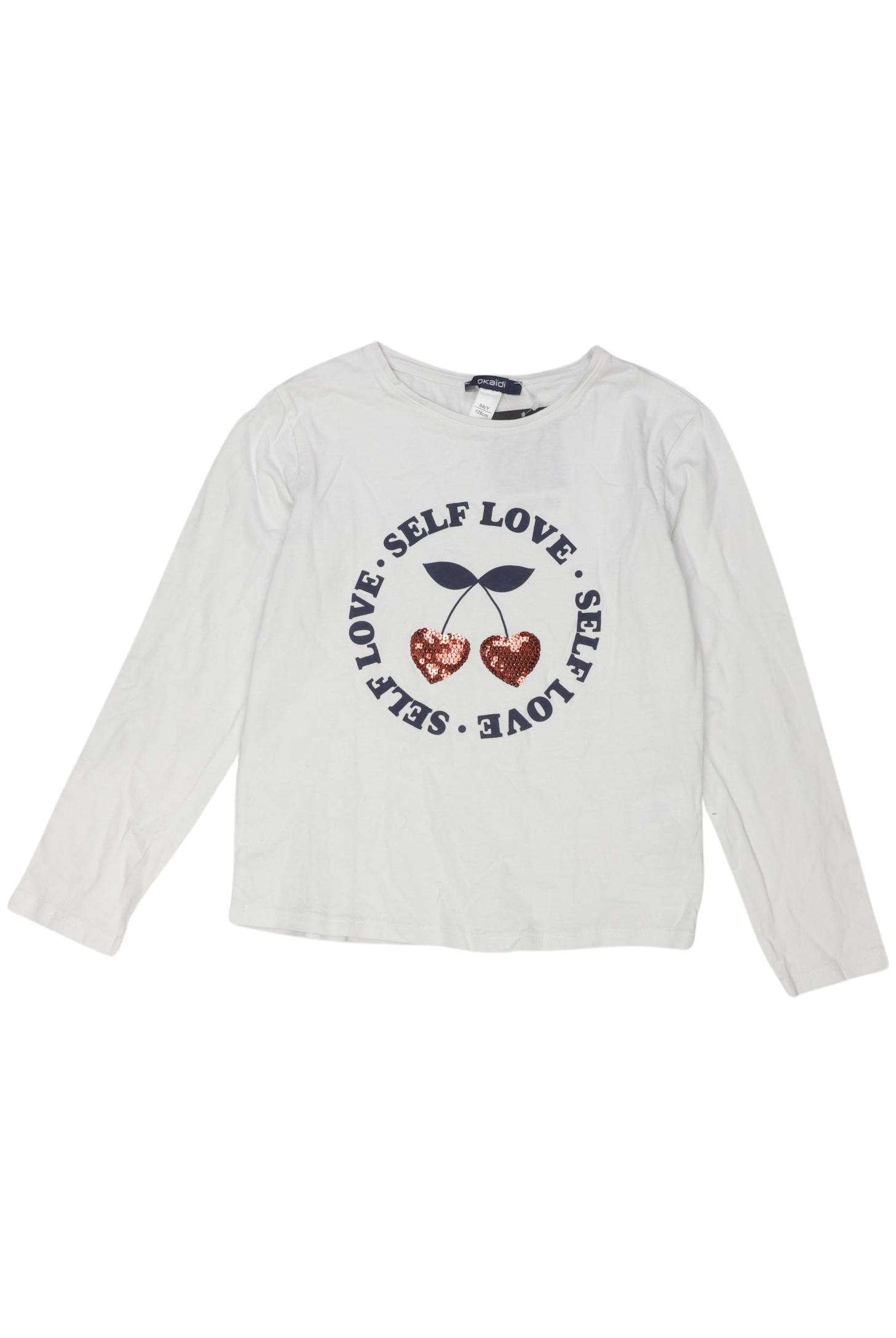 

Okaidi Mädchen Langarmshirt, weiß, Gr. 128