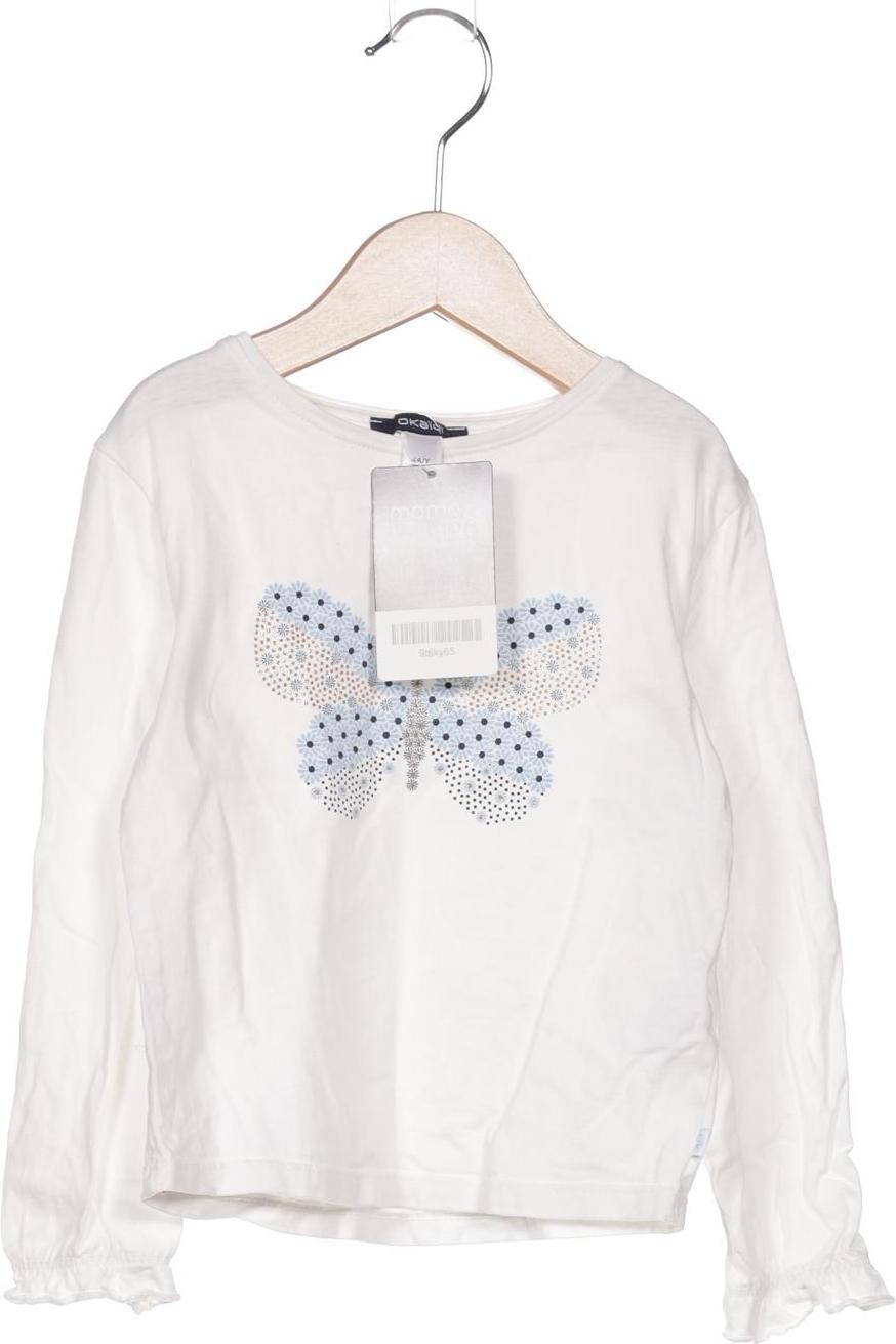 

Okaidi Damen Langarmshirt, weiß, Gr. 104