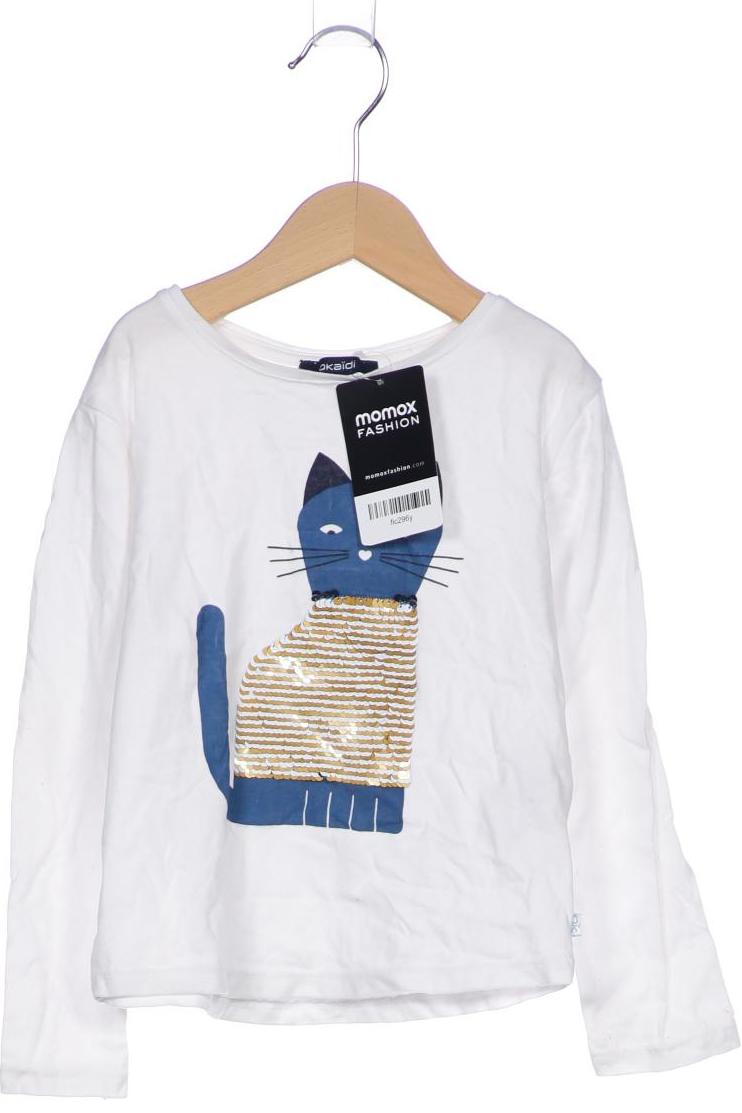 

Okaidi Damen Langarmshirt, weiß, Gr. 110