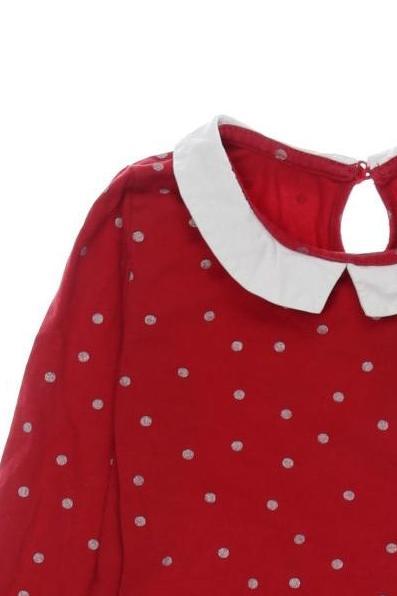 Thumbnail - Okaidi Mädchen Langarmshirt, rot, Gr. 110