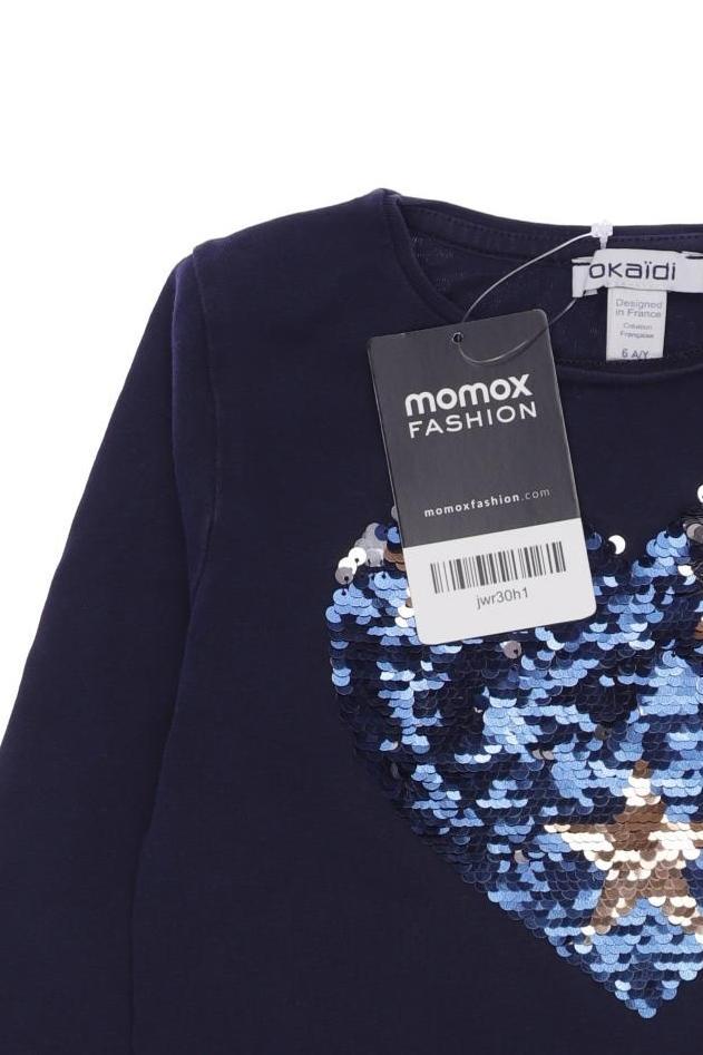 Thumbnail - Okaidi Mädchen Langarmshirt, marineblau, Gr. 116