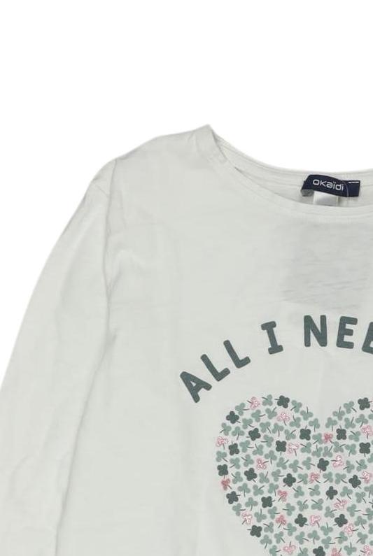 Thumbnail - Okaidi Mädchen Langarmshirt, weiß, Gr. 140