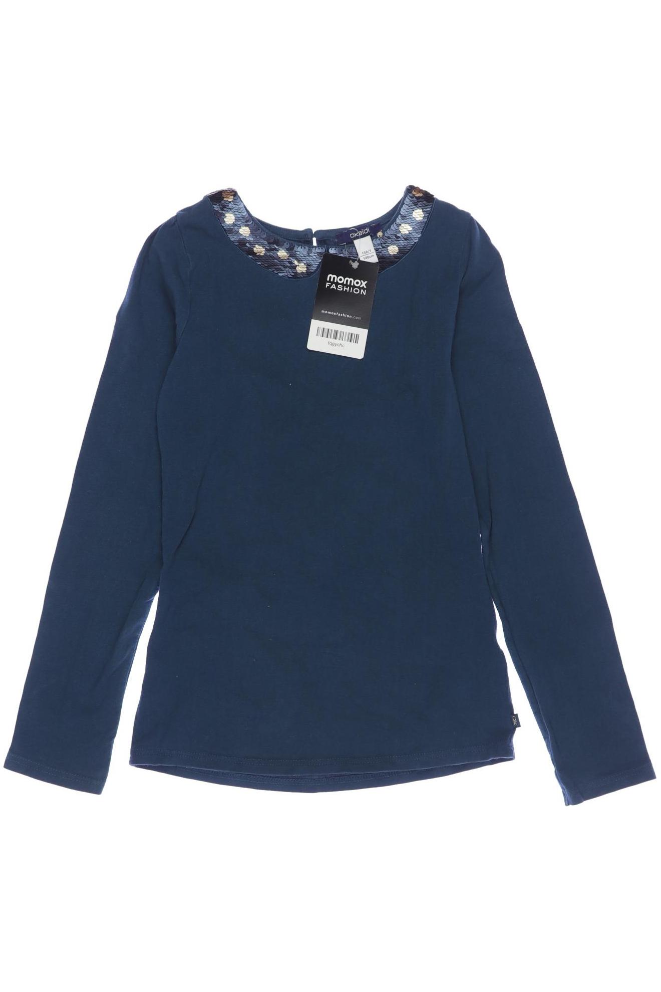 

Okaidi Damen Langarmshirt, blau, Gr. 140