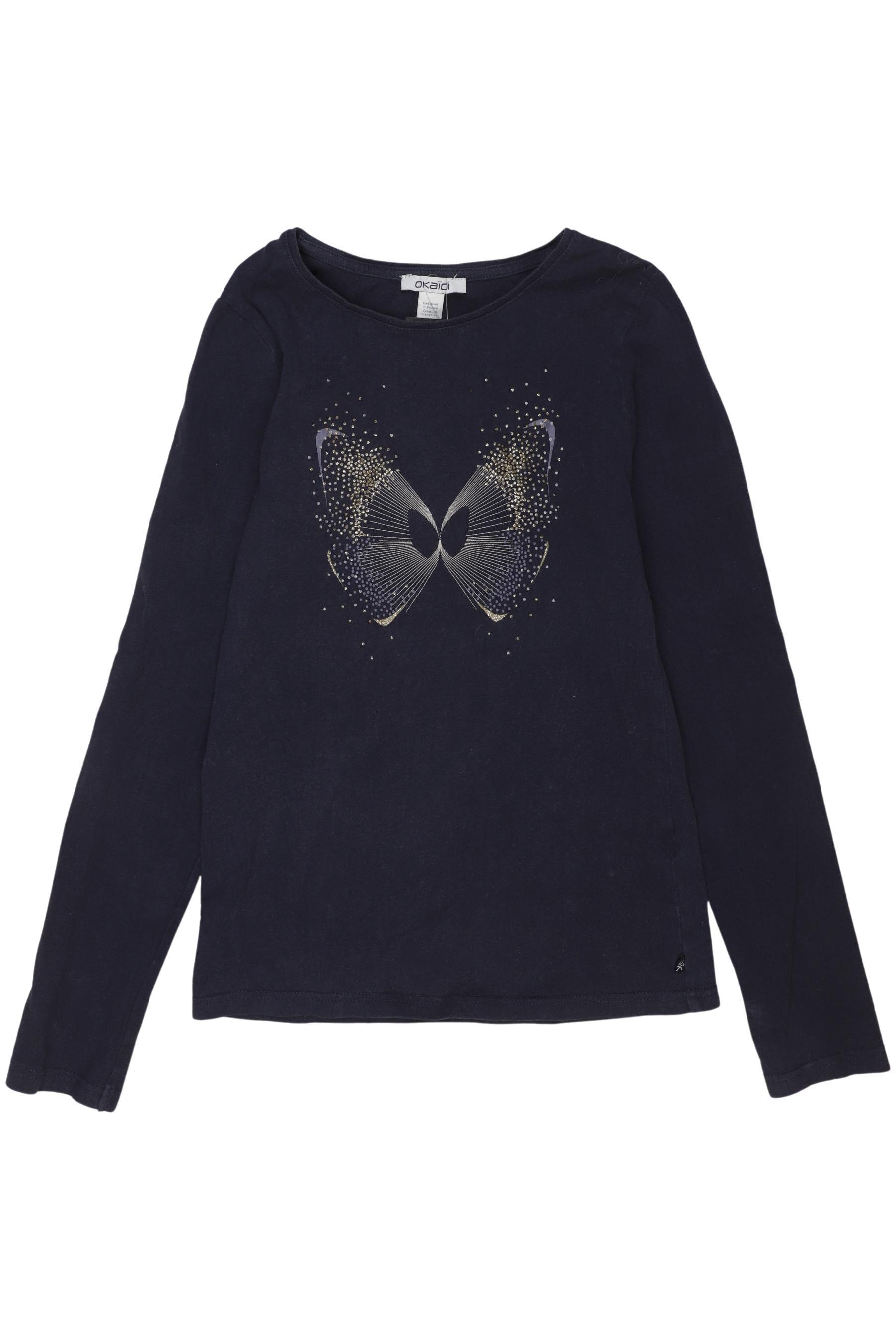 

Okaidi Mädchen Langarmshirt, marineblau, Gr. 140