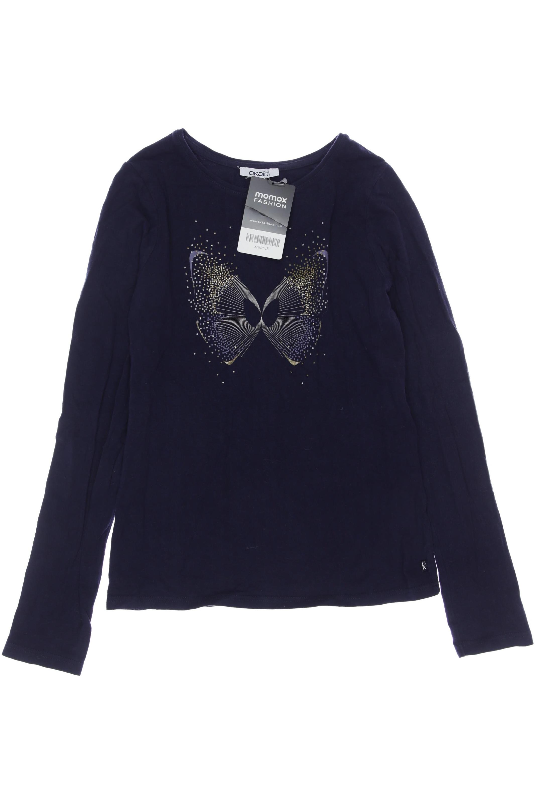 

Okaidi Damen Langarmshirt, marineblau, Gr. 152