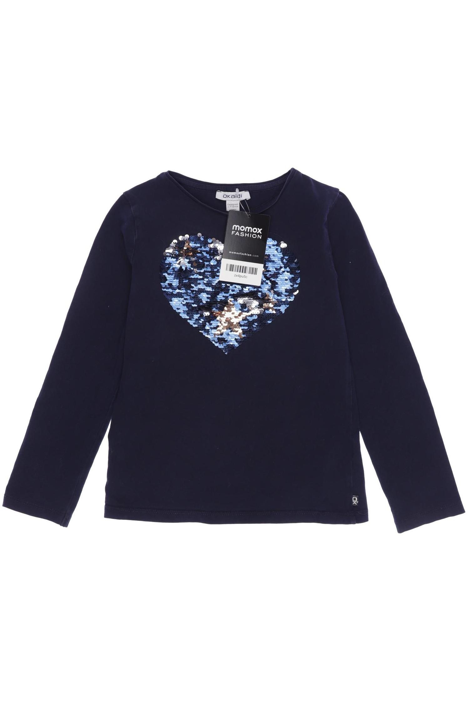 

Okaidi Damen Langarmshirt, marineblau, Gr. 128