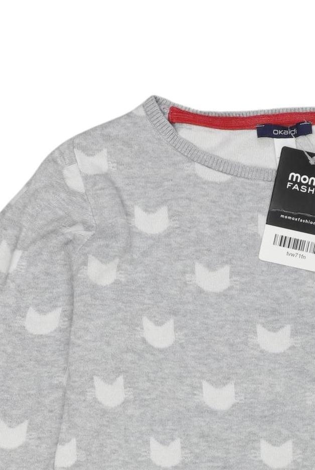 Thumbnail - Okaidi Mädchen Pullover, grau, Gr. 140