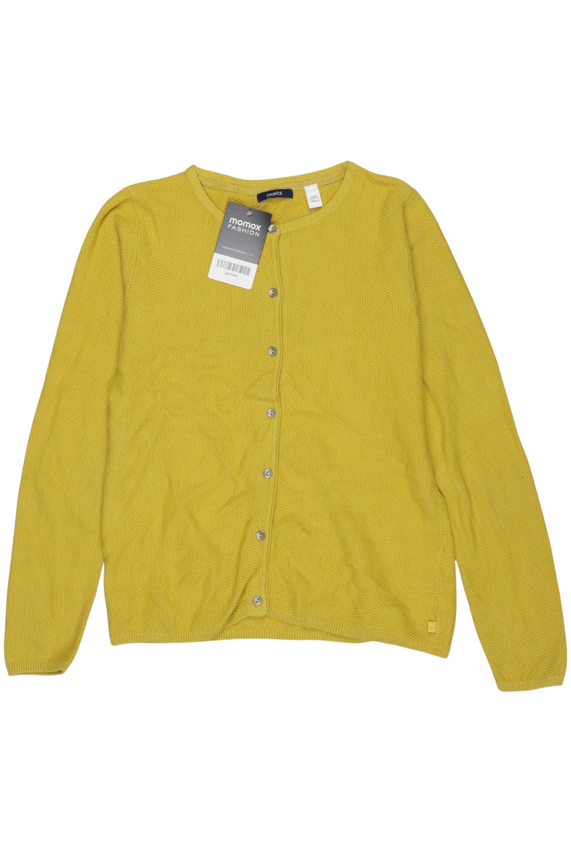 

Okaidi Damen Strickjacke, gelb, Gr. 152