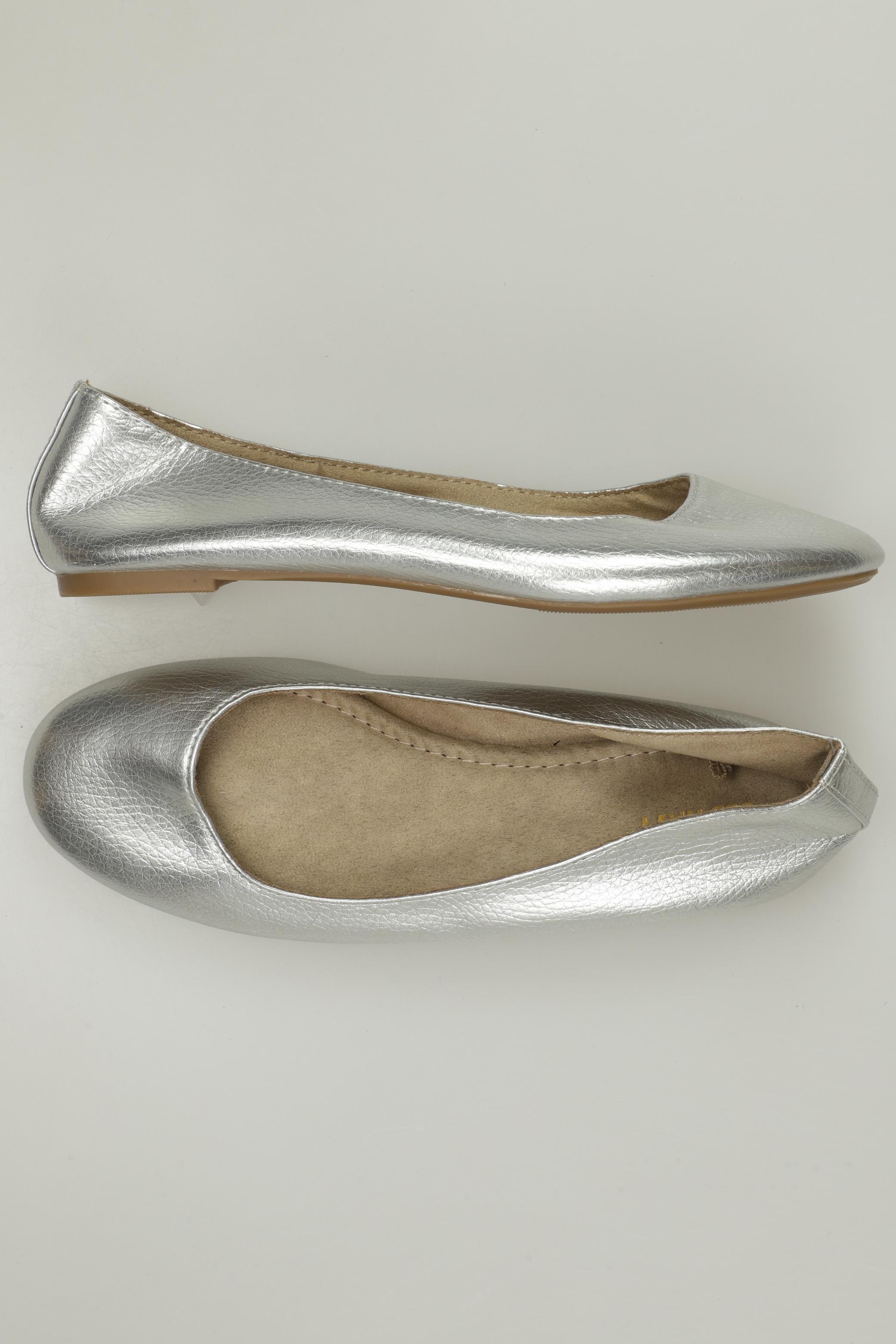 

Old Navy Damen Ballerinas, silber, Gr. 7.5