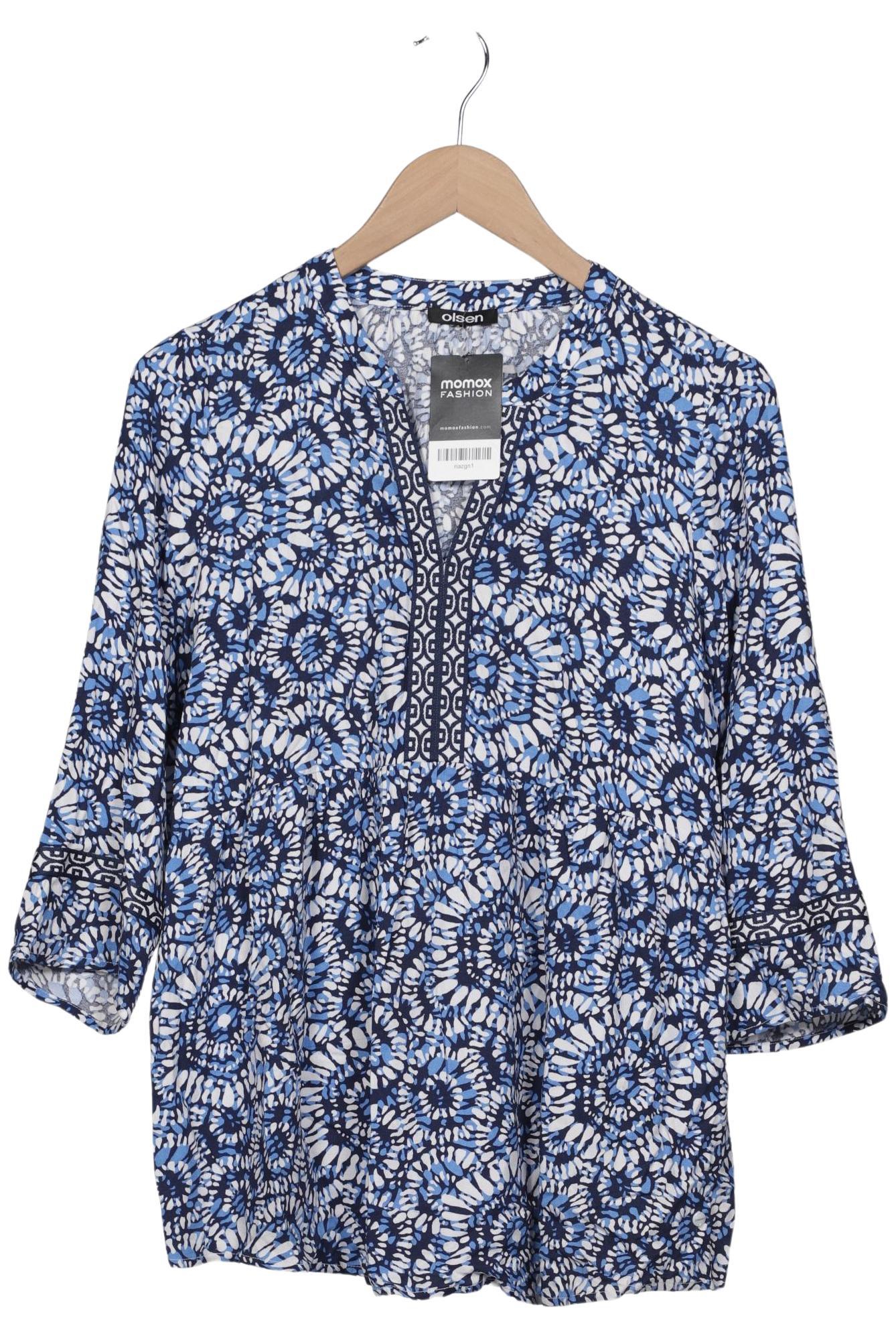 

Olsen Damen Bluse, blau, Gr. 38
