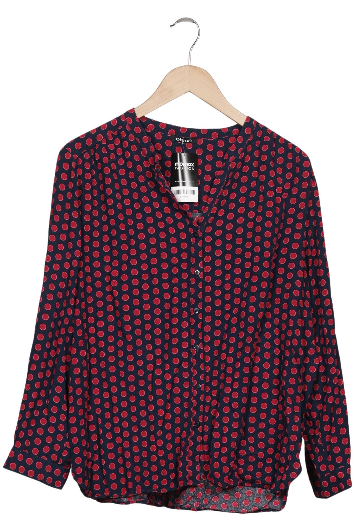 

Olsen Damen Bluse, marineblau, Gr. 48