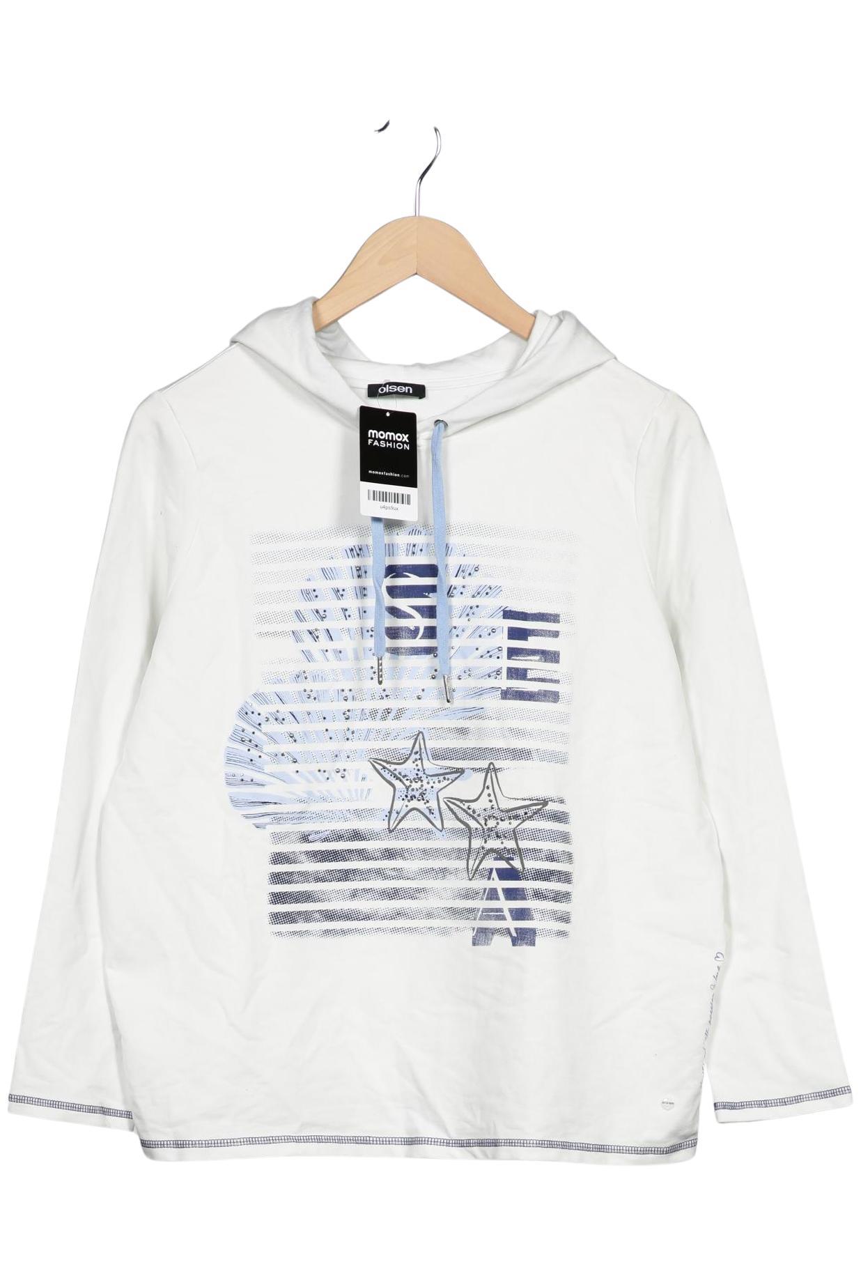 

Olsen Damen Kapuzenpullover, weiß, Gr. 40