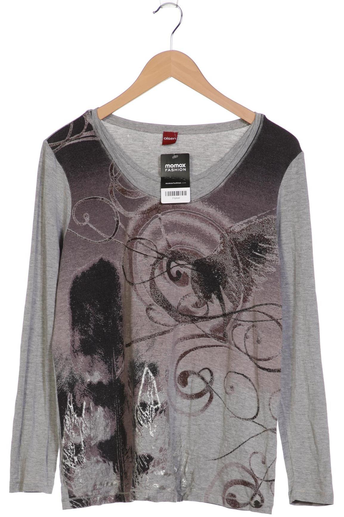 

Olsen Damen Langarmshirt, grau, Gr. 44