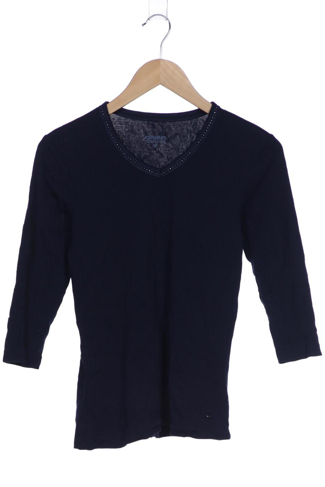 

Olsen Damen Langarmshirt, marineblau, Gr. 38