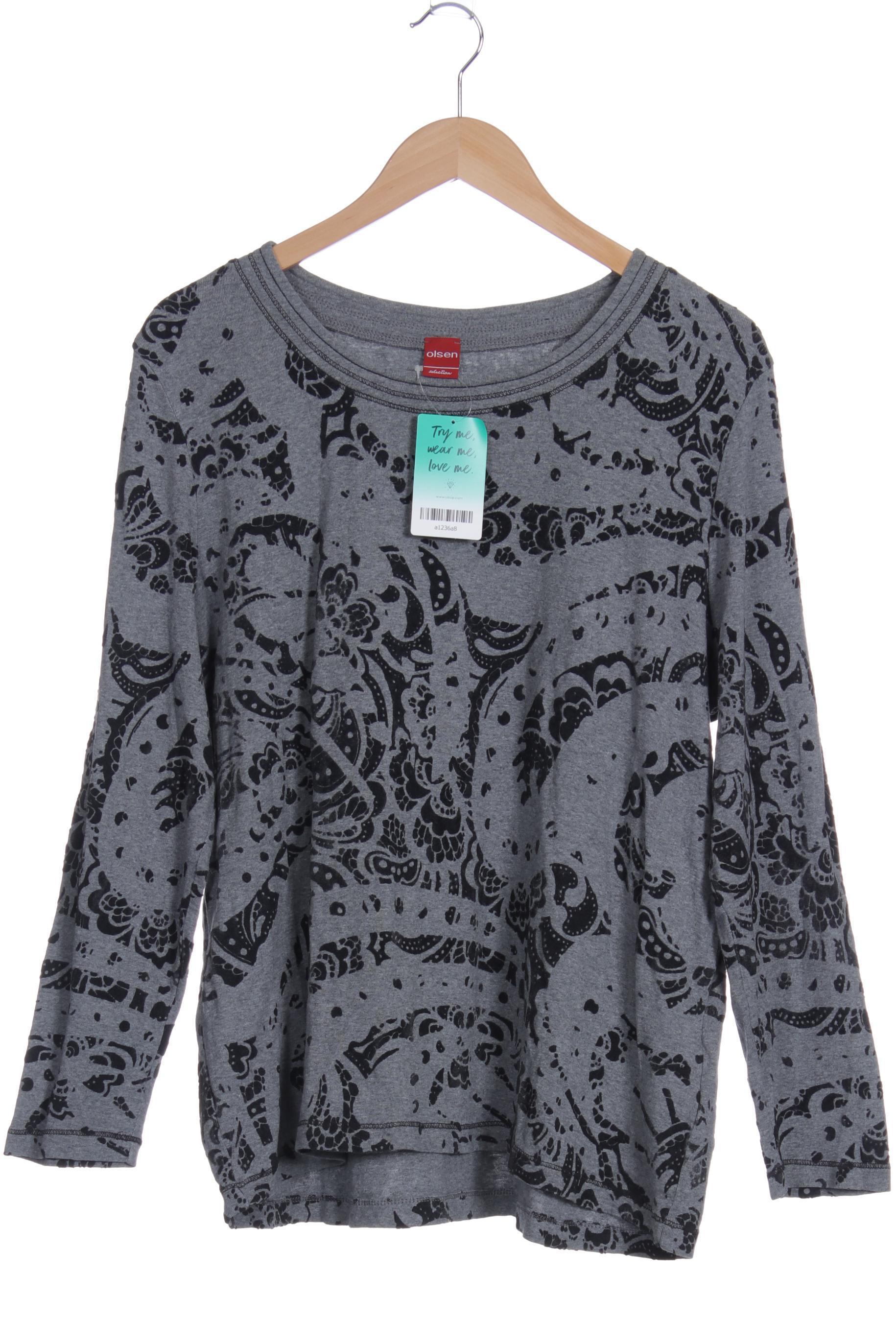

Olsen Damen Langarmshirt, grau, Gr. 46