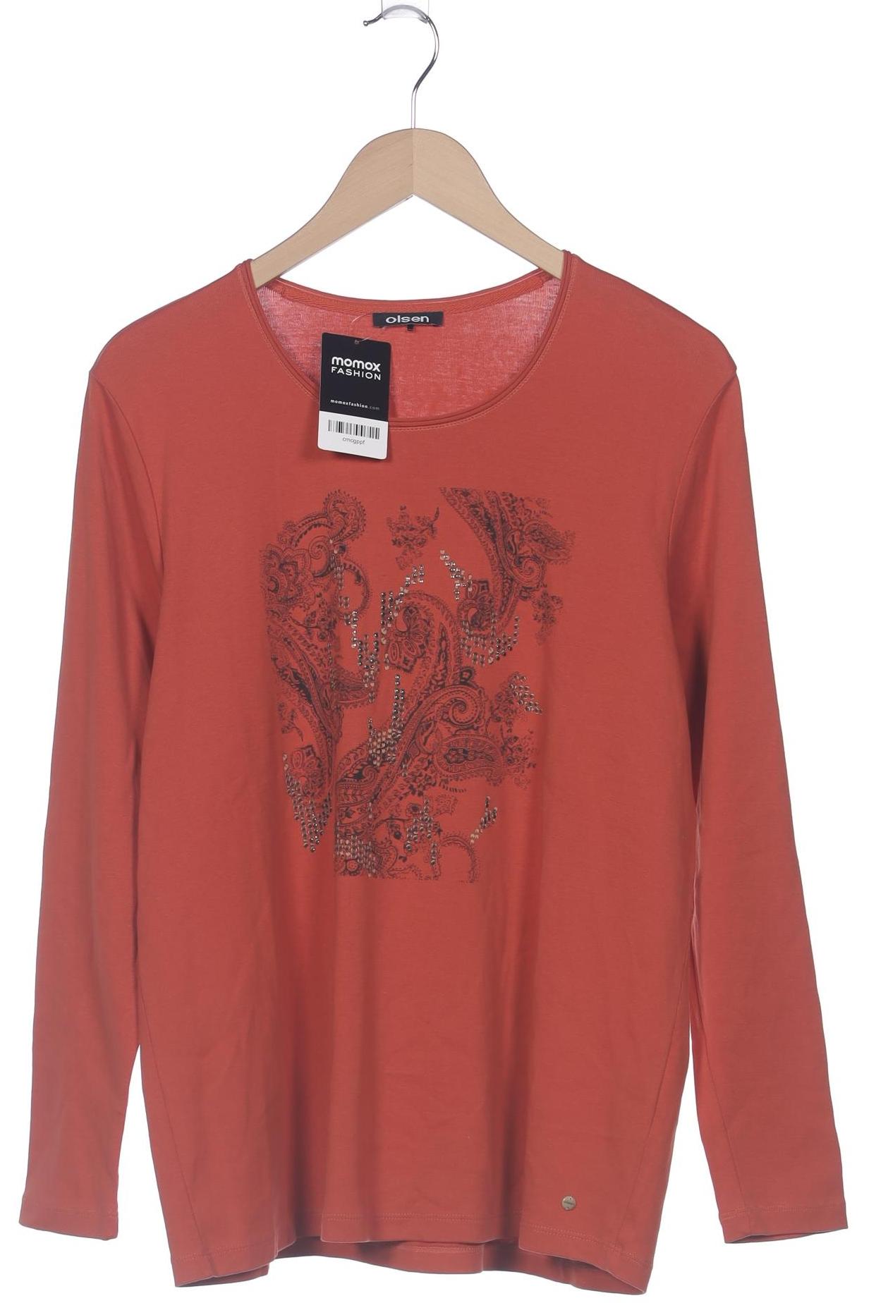 

Olsen Damen Langarmshirt, orange, Gr. 48
