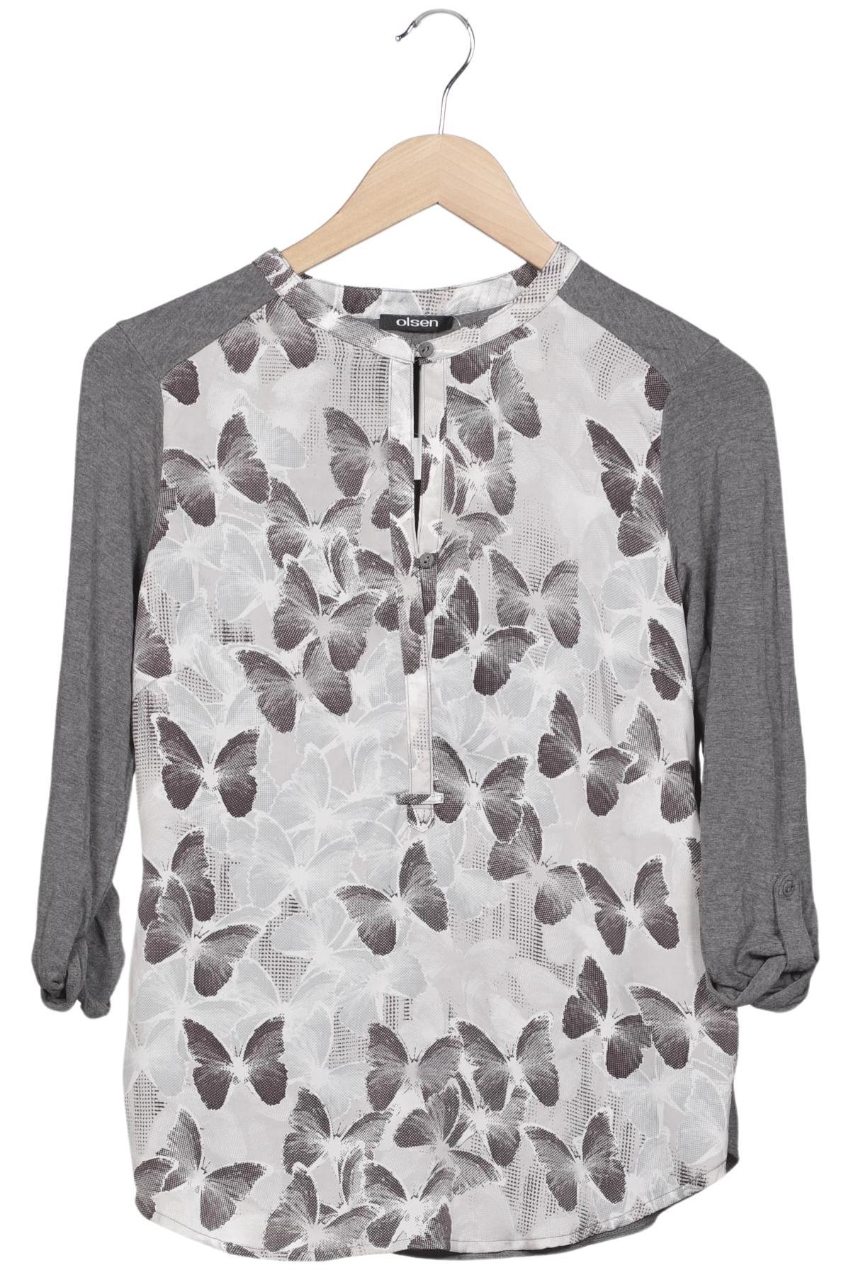 

Olsen Damen Langarmshirt, grau, Gr. 36