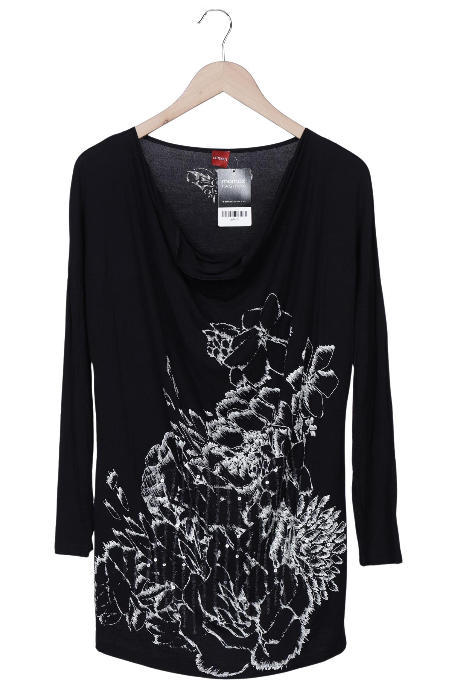 

Olsen Damen Langarmshirt, schwarz, Gr. 44