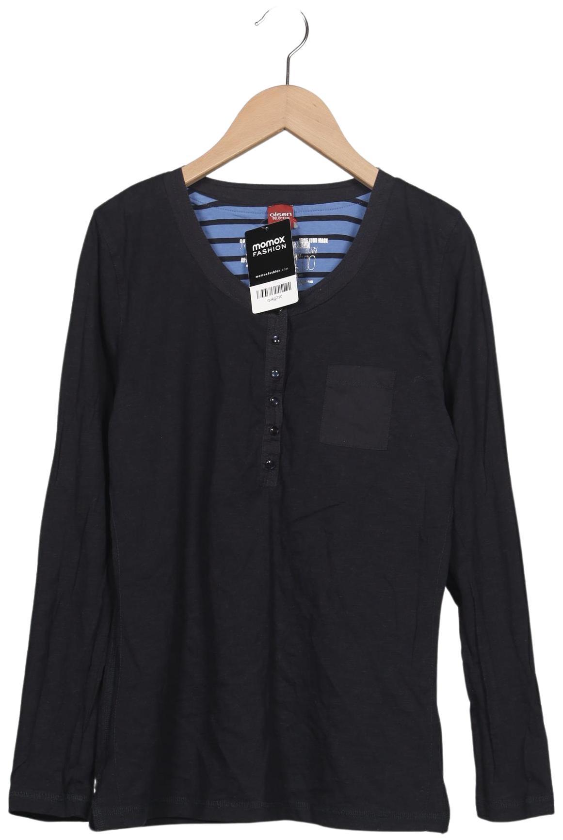 

Olsen Damen Langarmshirt, marineblau, Gr. 38