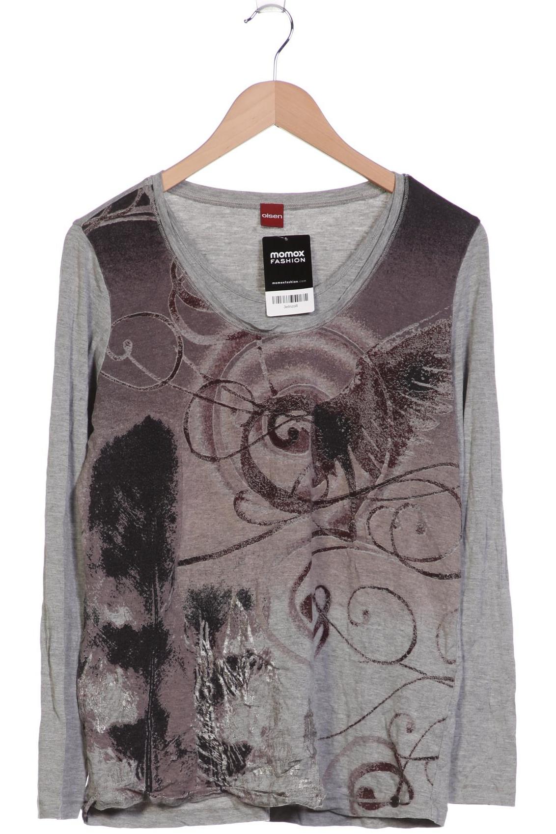 

Olsen Damen Langarmshirt, grau, Gr. 42