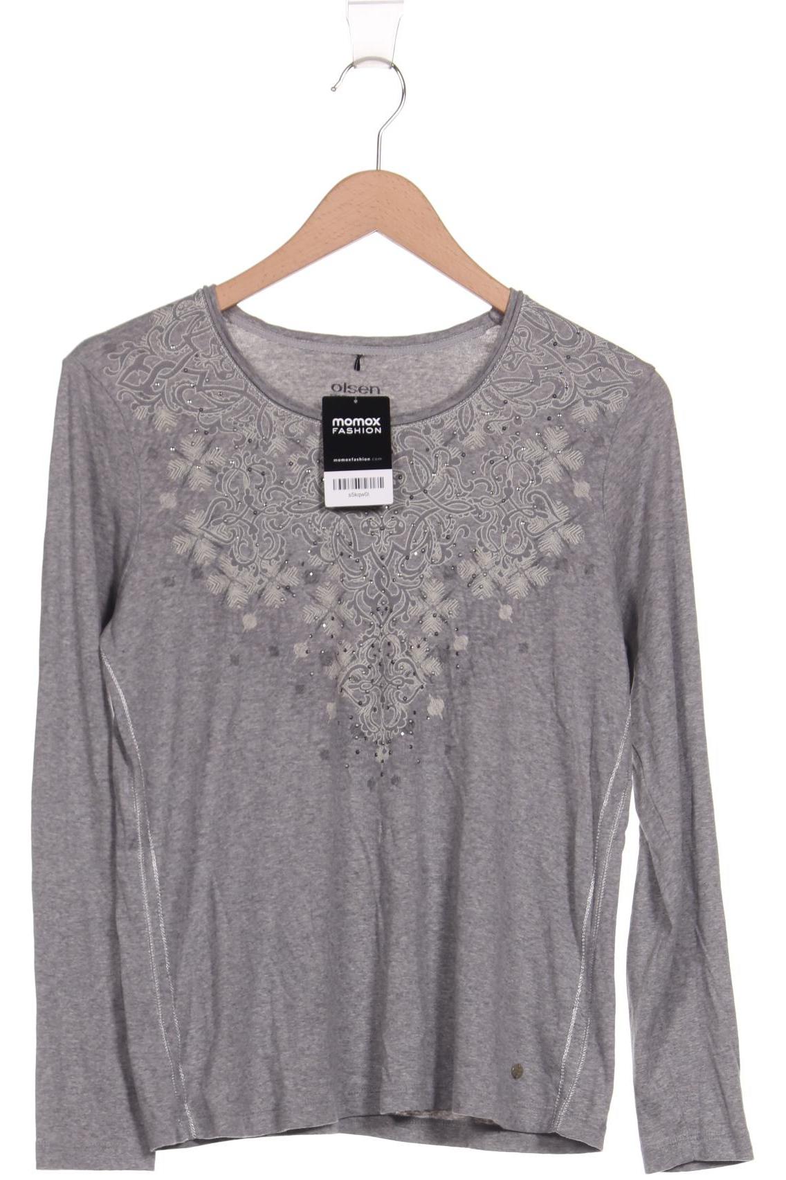 

Olsen Damen Langarmshirt, grau, Gr. 38
