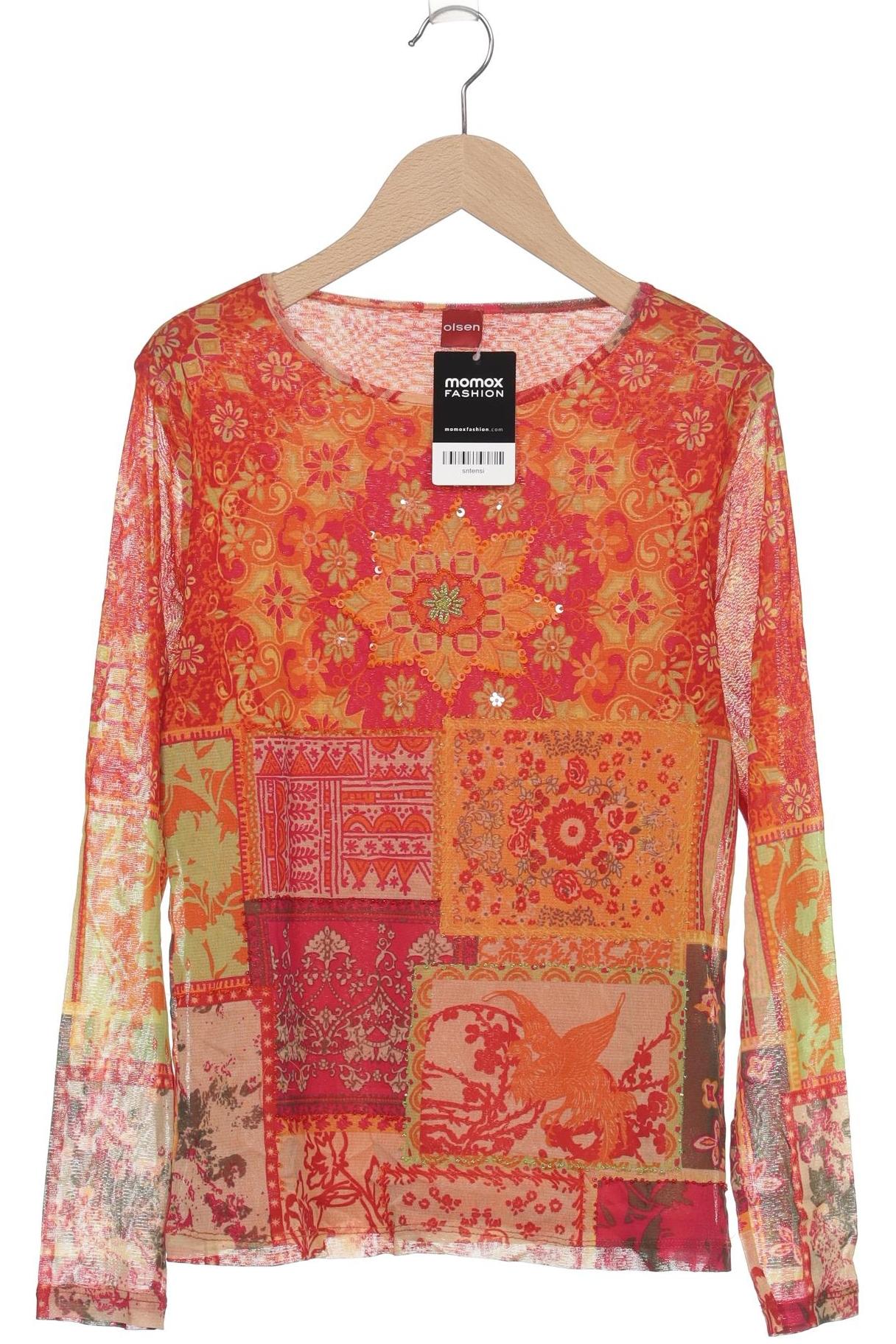 

Olsen Damen Langarmshirt, orange, Gr. 42