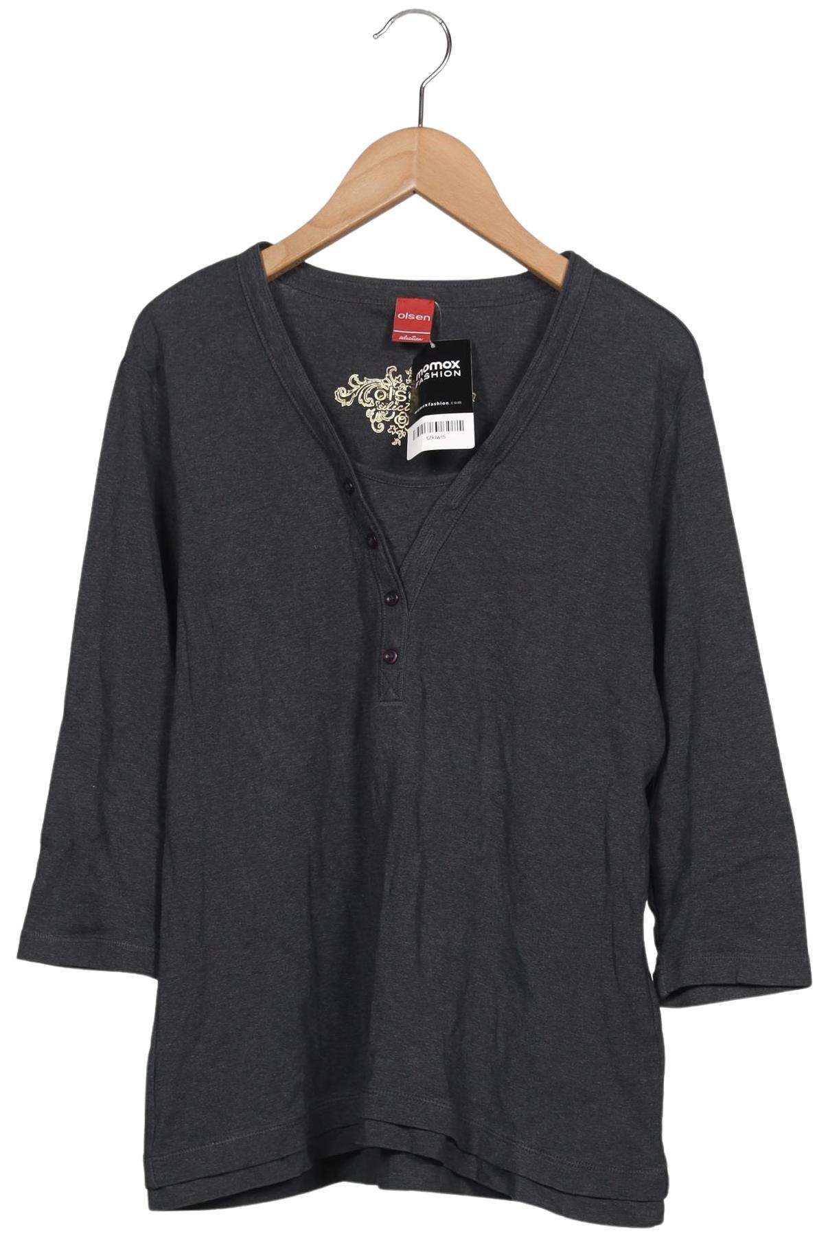 

Olsen Damen Langarmshirt, grau, Gr. 42