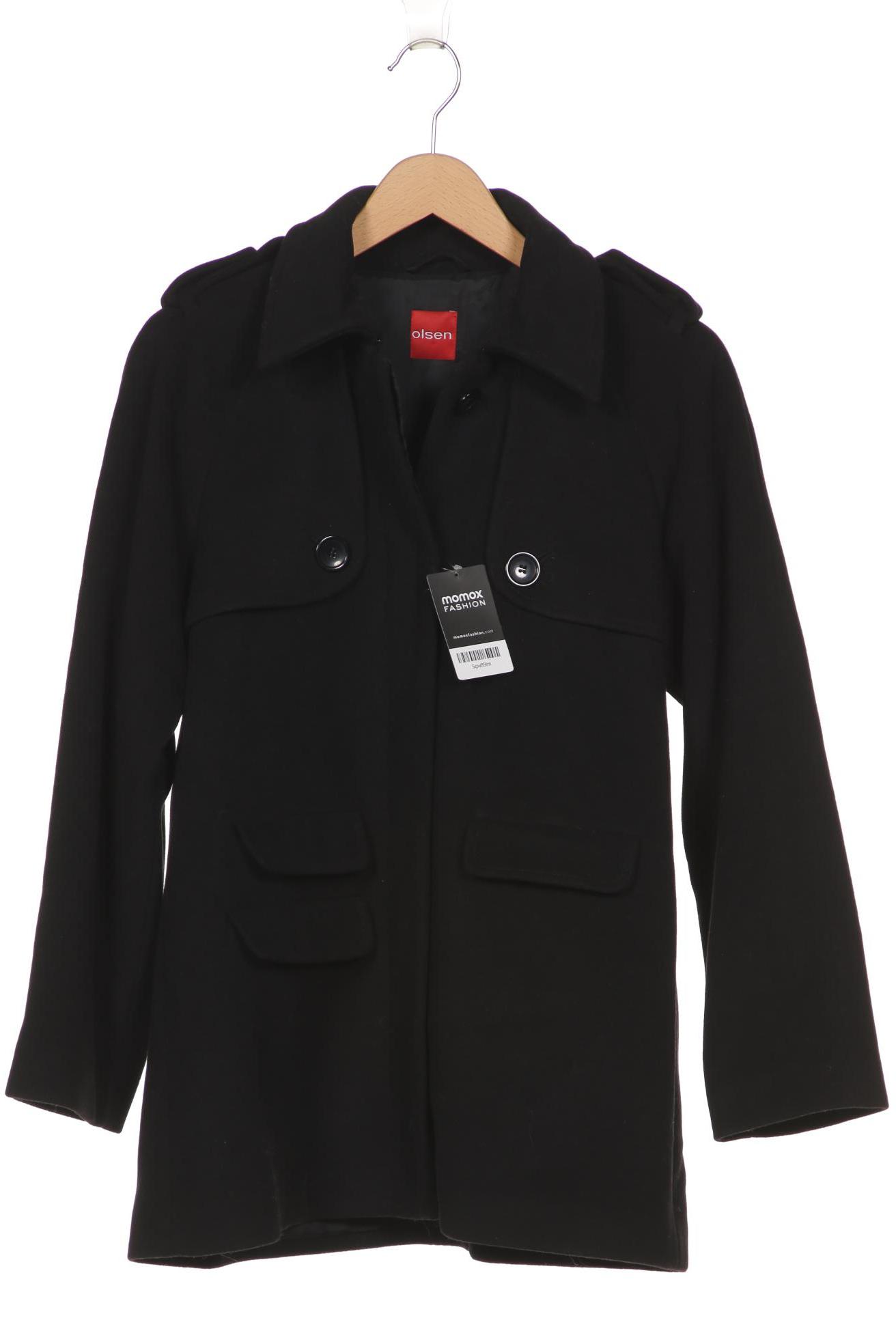 

Olsen Damen Mantel, schwarz, Gr. 38