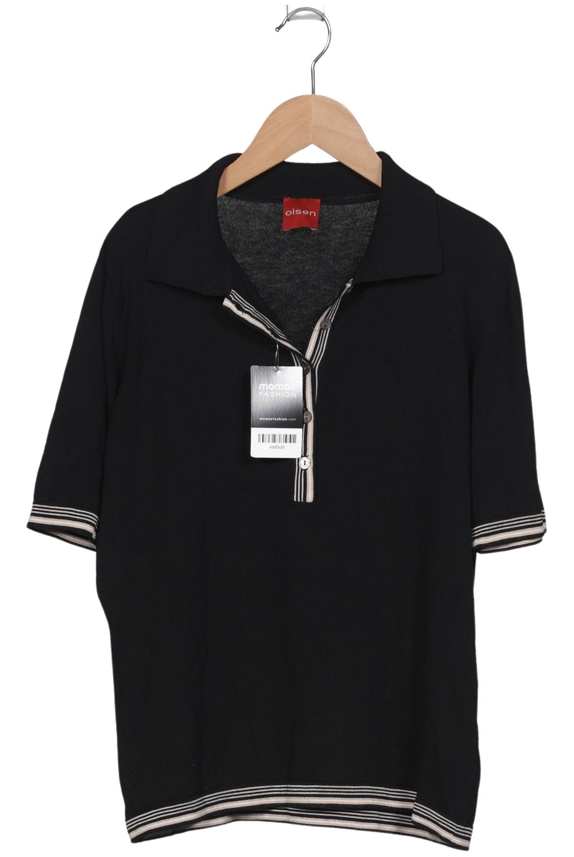 

Olsen Damen Poloshirt, schwarz, Gr. 44