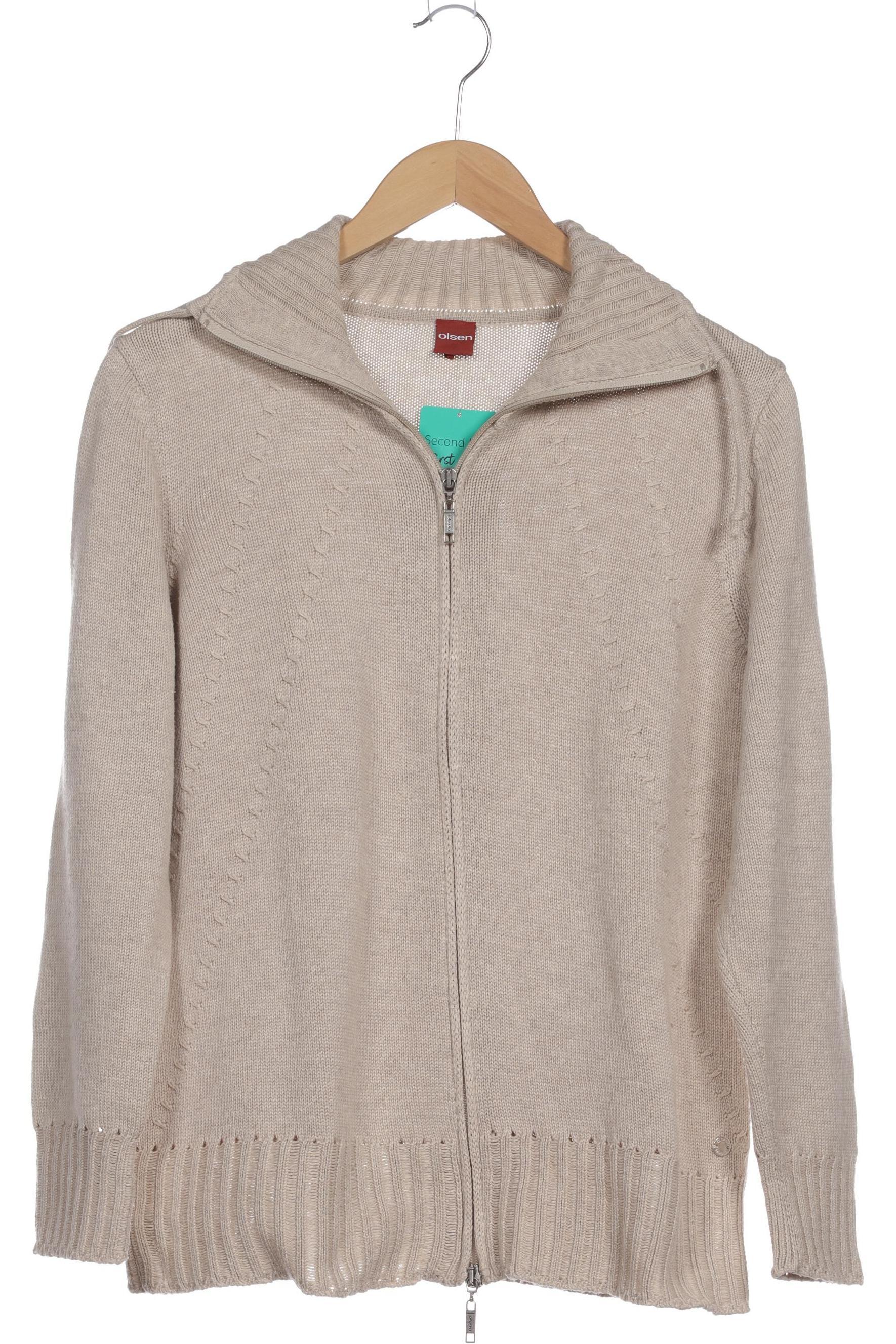

Olsen Damen Strickjacke, beige, Gr. 44