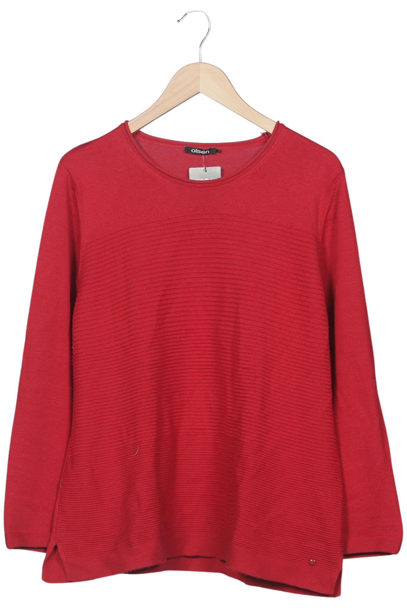 

Olsen Damen Pullover, rot, Gr. 48
