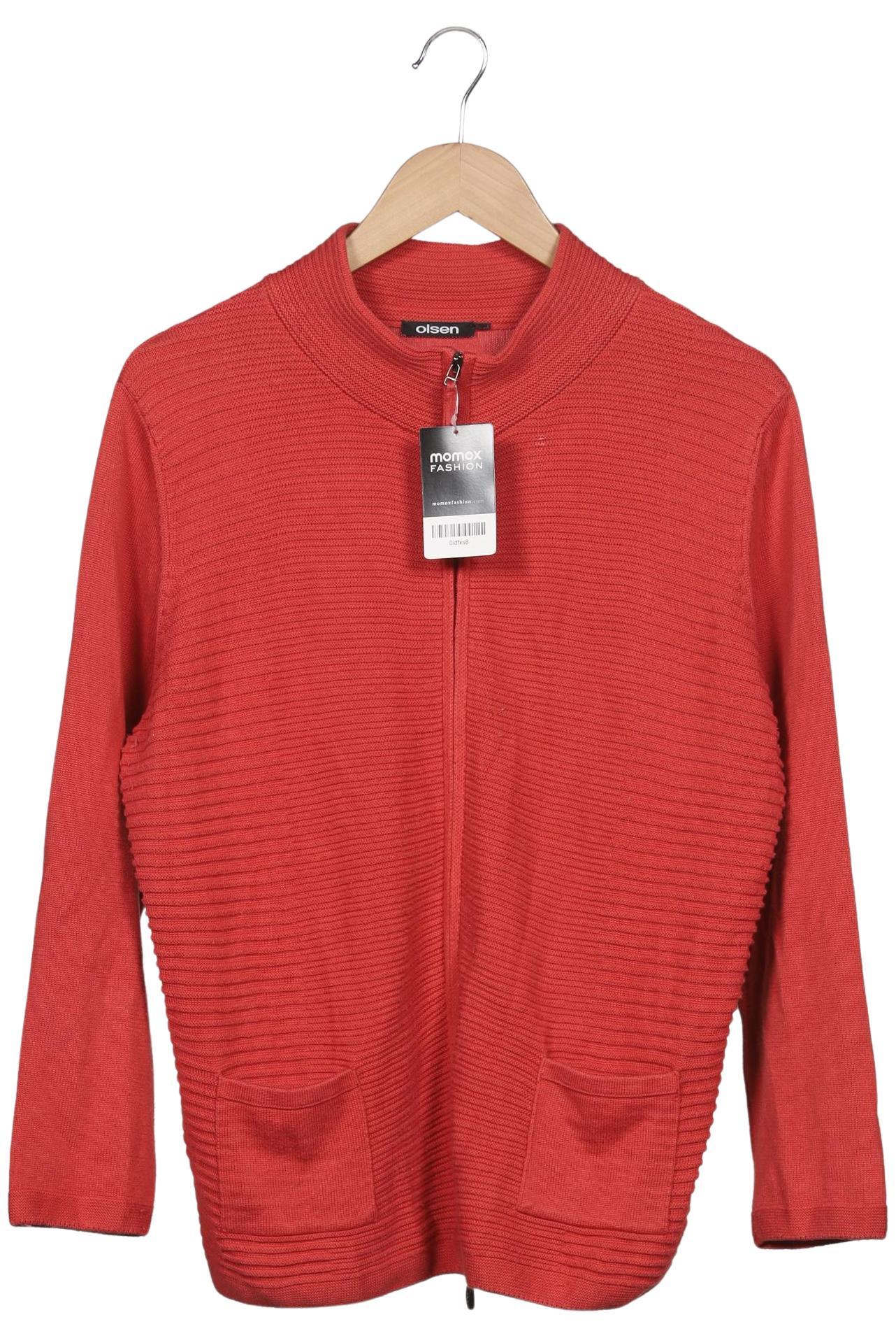 

Olsen Damen Strickjacke, rot, Gr. 44