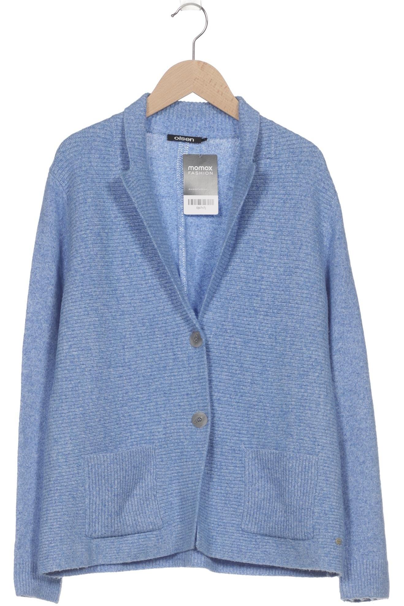 

Olsen Damen Strickjacke, blau, Gr. 38