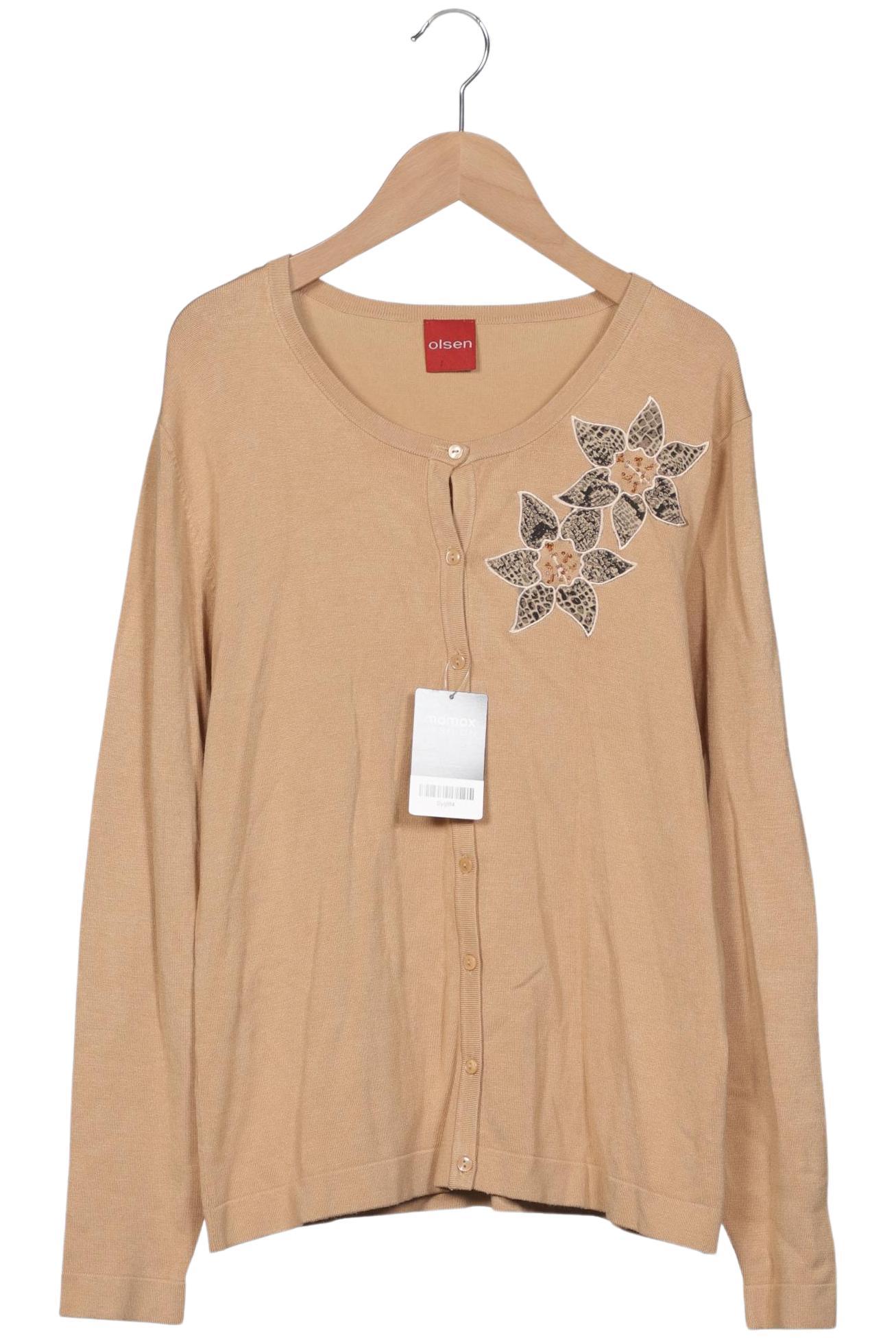 

Olsen Damen Strickjacke, beige, Gr. 40