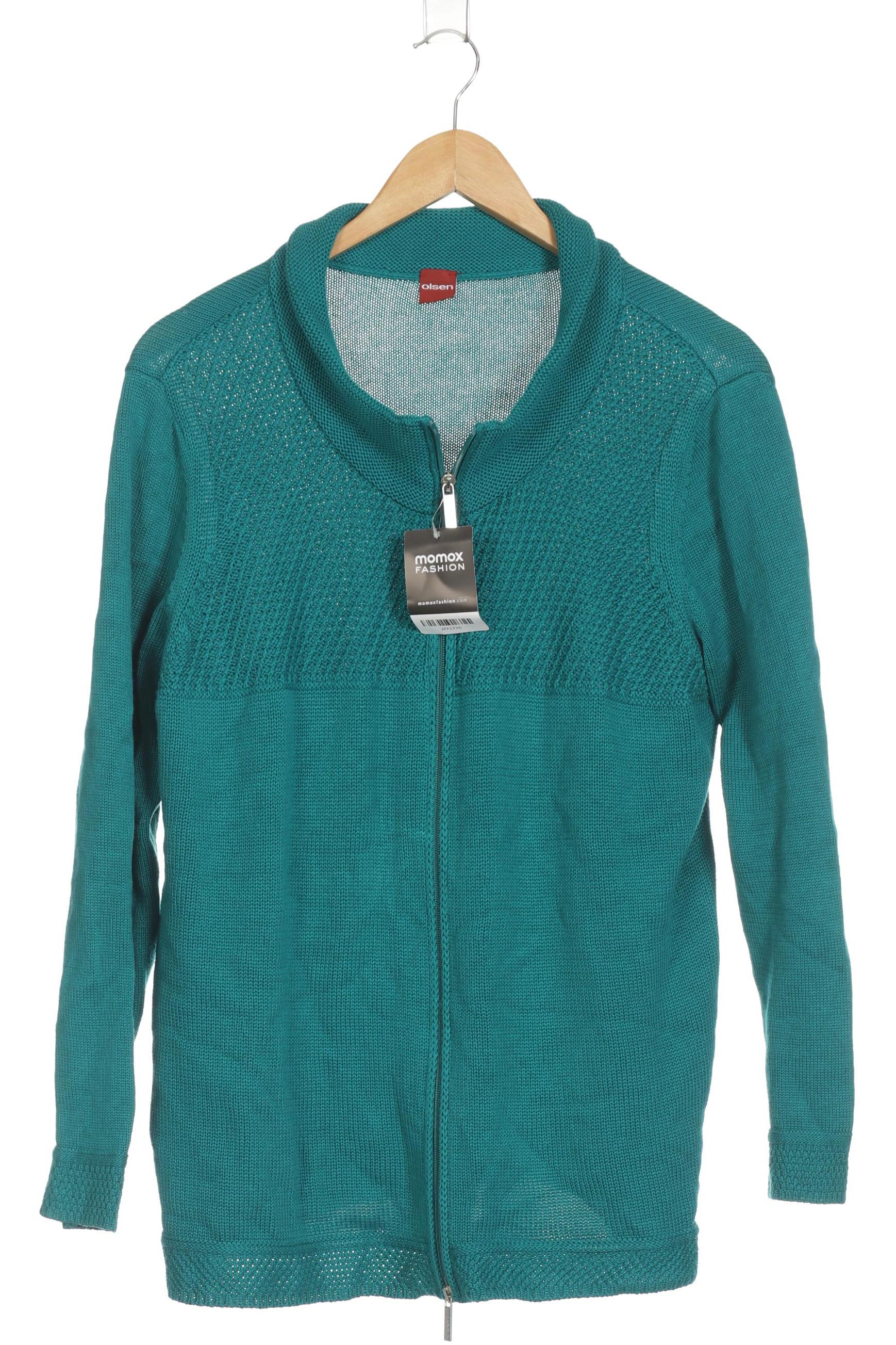 

Olsen Damen Strickjacke, türkis, Gr. 48