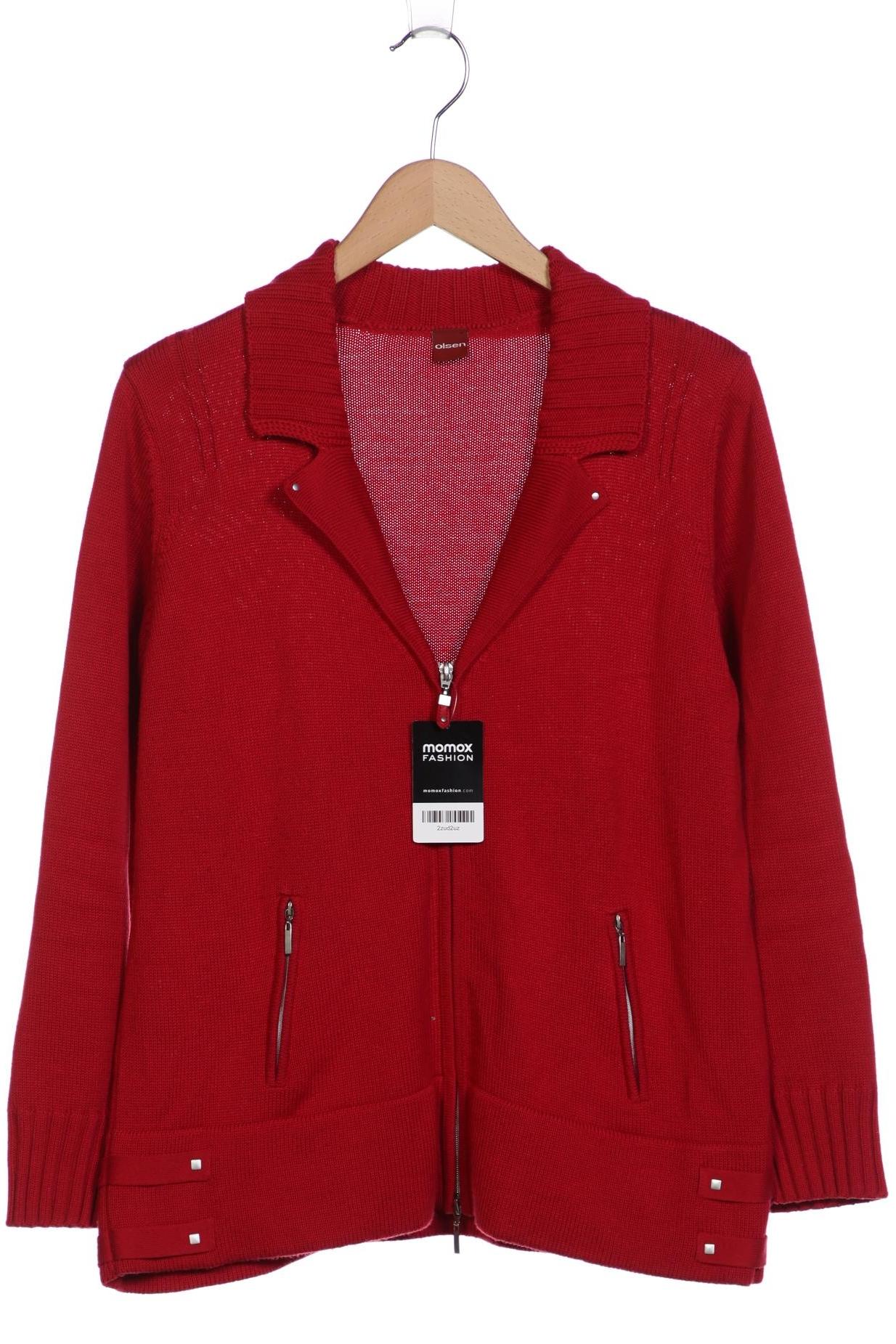 

Olsen Damen Strickjacke, rot, Gr. 44