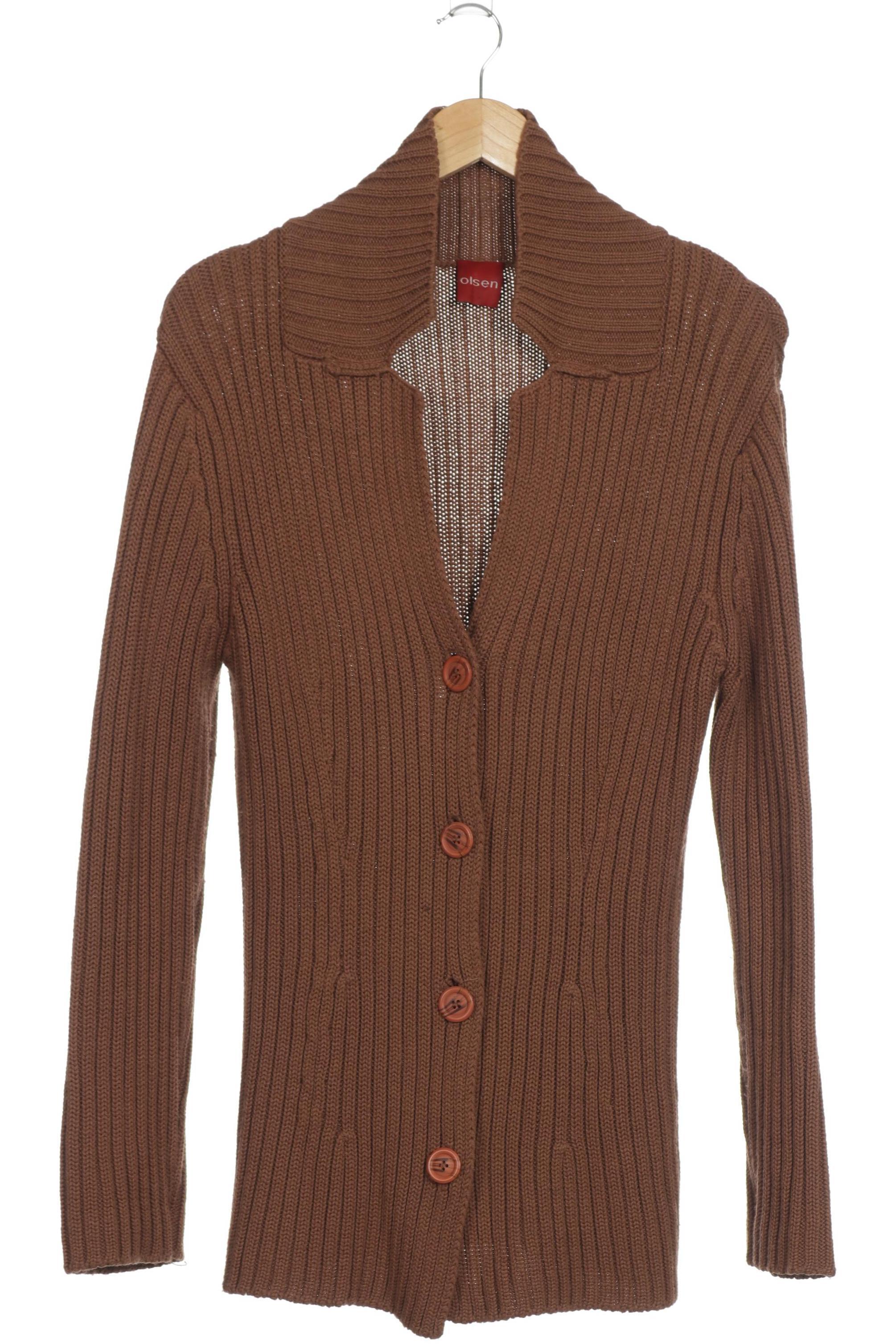 

Olsen Damen Strickjacke, braun, Gr. 40