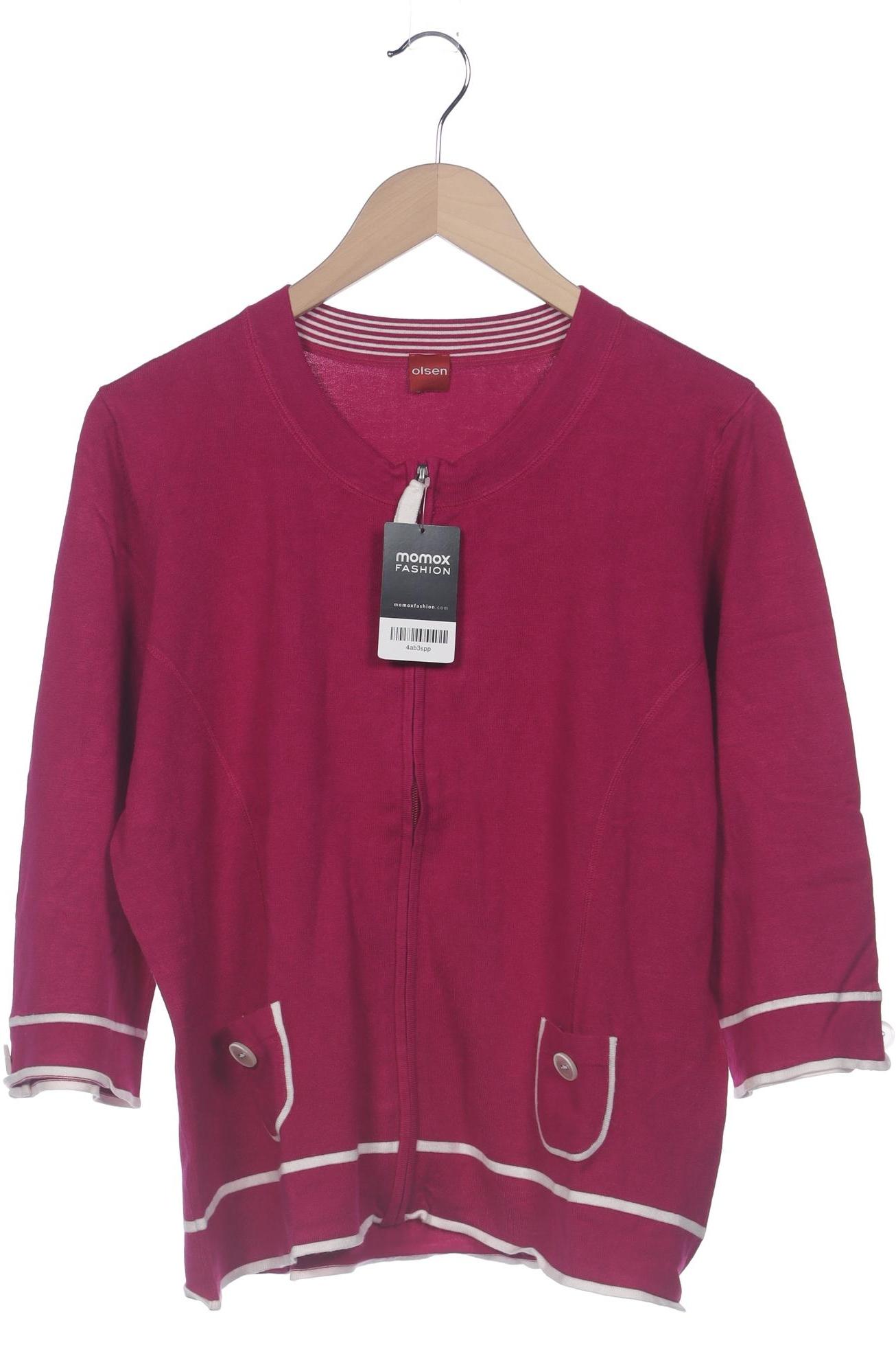 

Olsen Damen Strickjacke, pink, Gr. 44