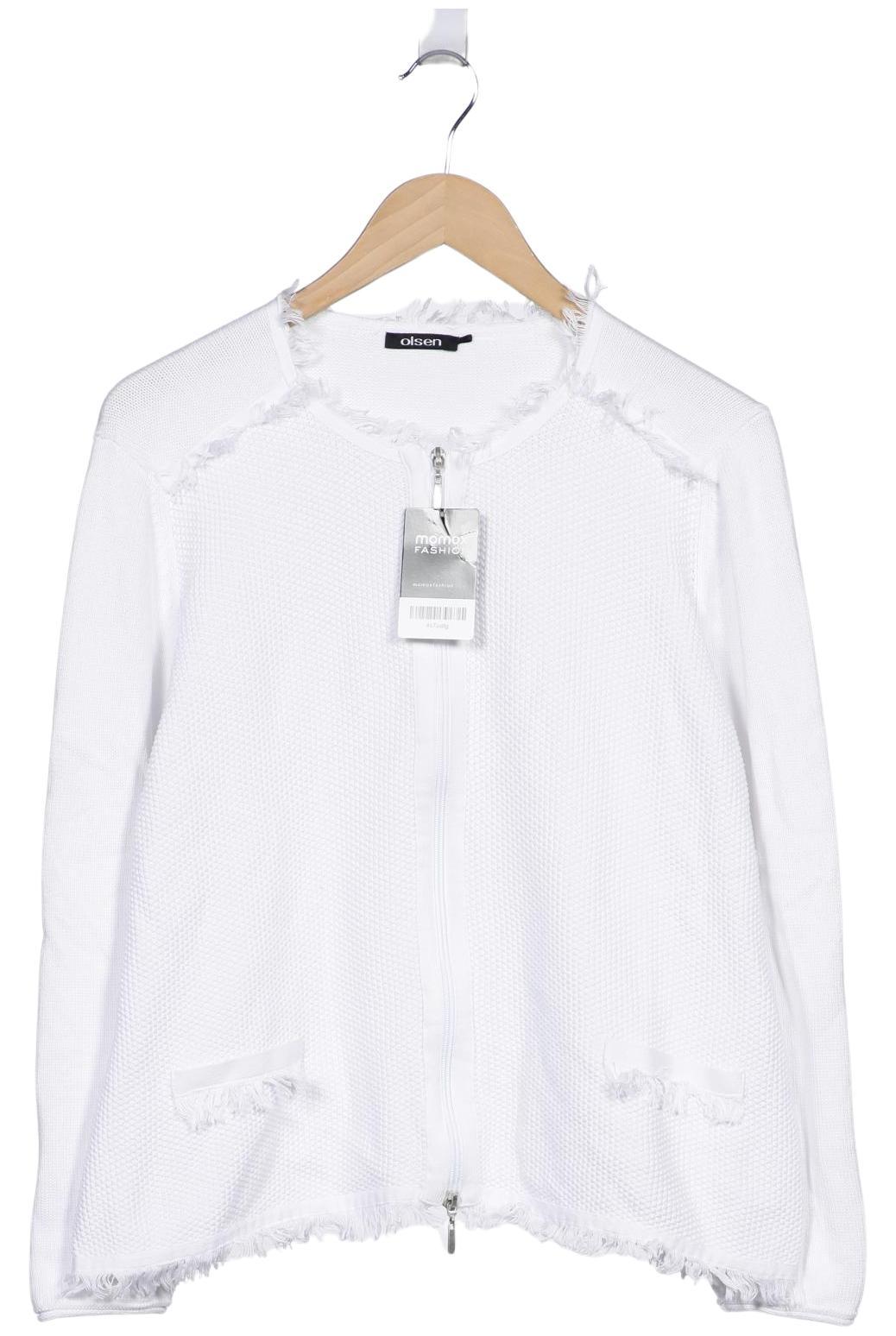 

Olsen Damen Strickjacke, weiß, Gr. 48