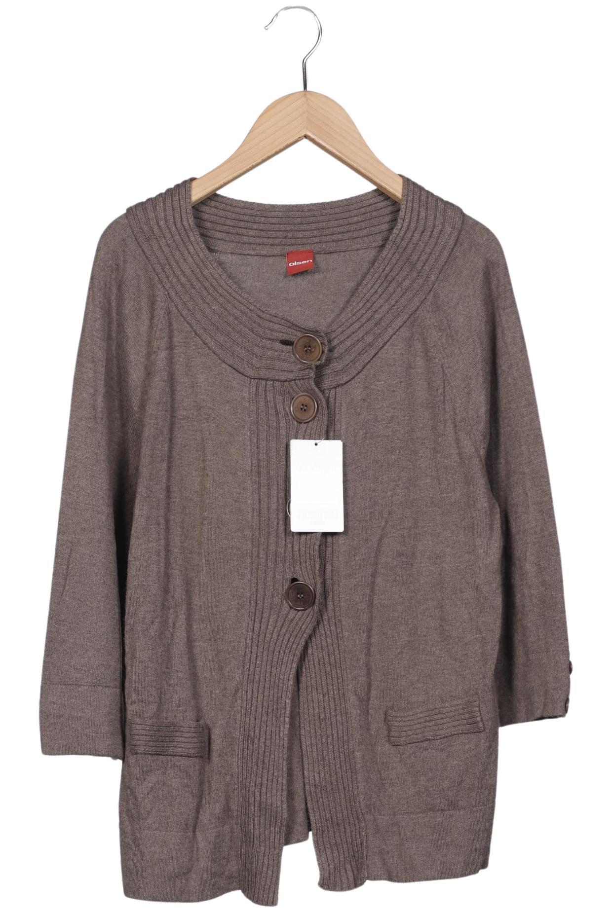 

Olsen Damen Strickjacke, braun, Gr. 36
