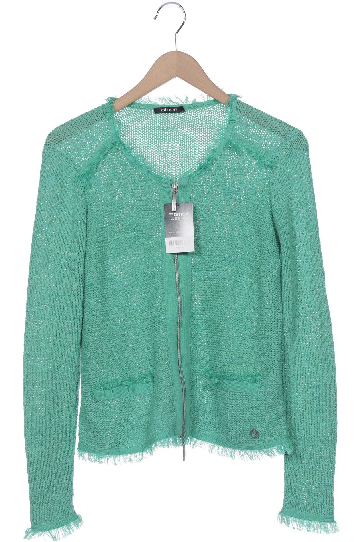 

Olsen Damen Strickjacke, grün, Gr. 40
