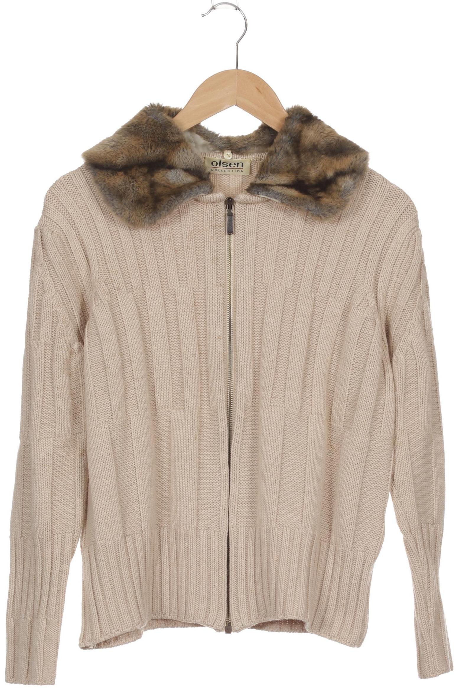 

Olsen Damen Strickjacke, beige, Gr. 40