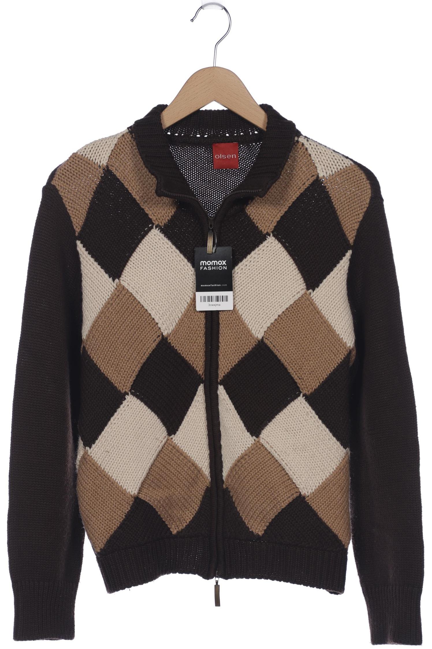 

Olsen Damen Strickjacke, braun, Gr. 42