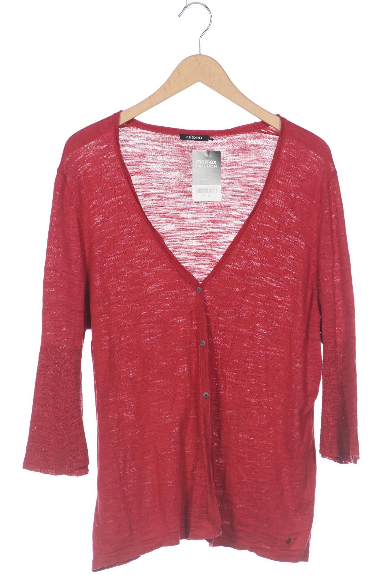 

Olsen Damen Strickjacke, rot, Gr. 42
