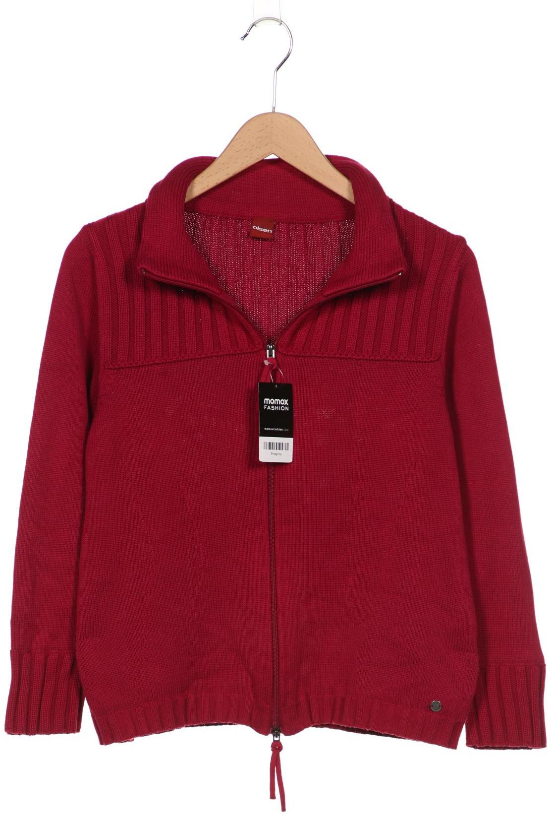 

Olsen Damen Strickjacke, bordeaux, Gr. 42