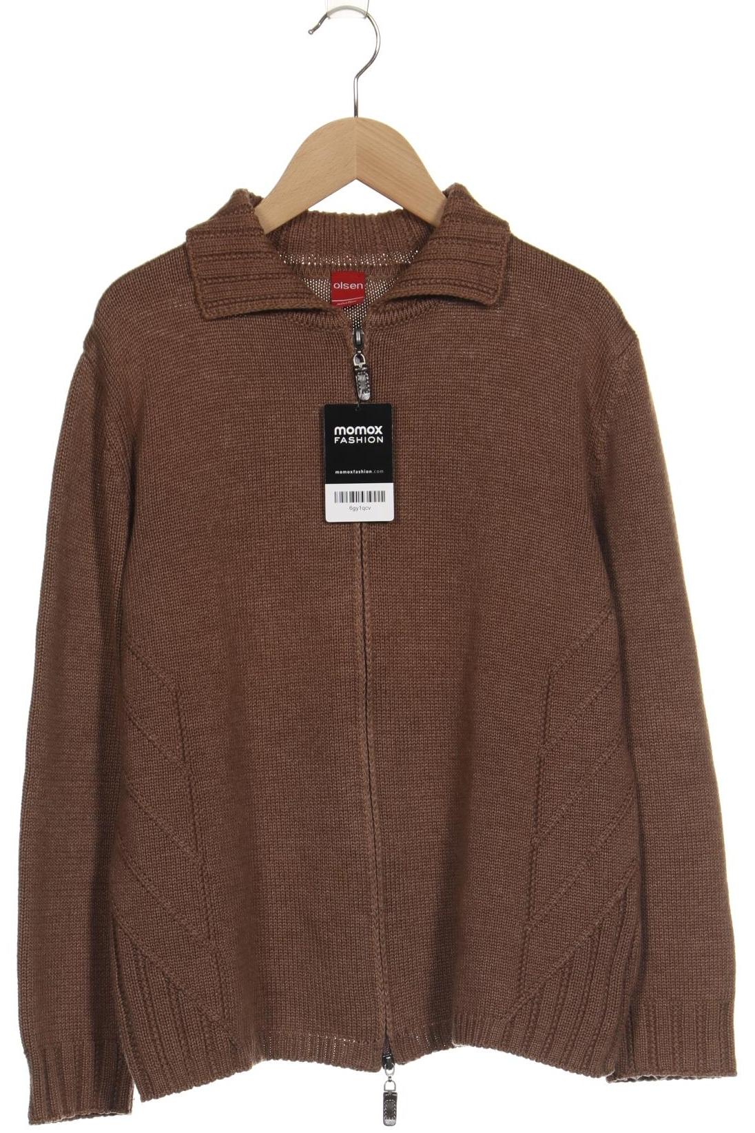 

Olsen Damen Strickjacke, braun, Gr. 42