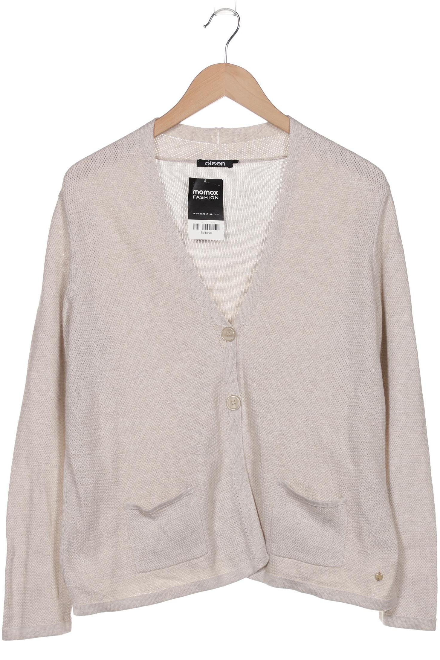 

Olsen Damen Strickjacke, beige, Gr. 42