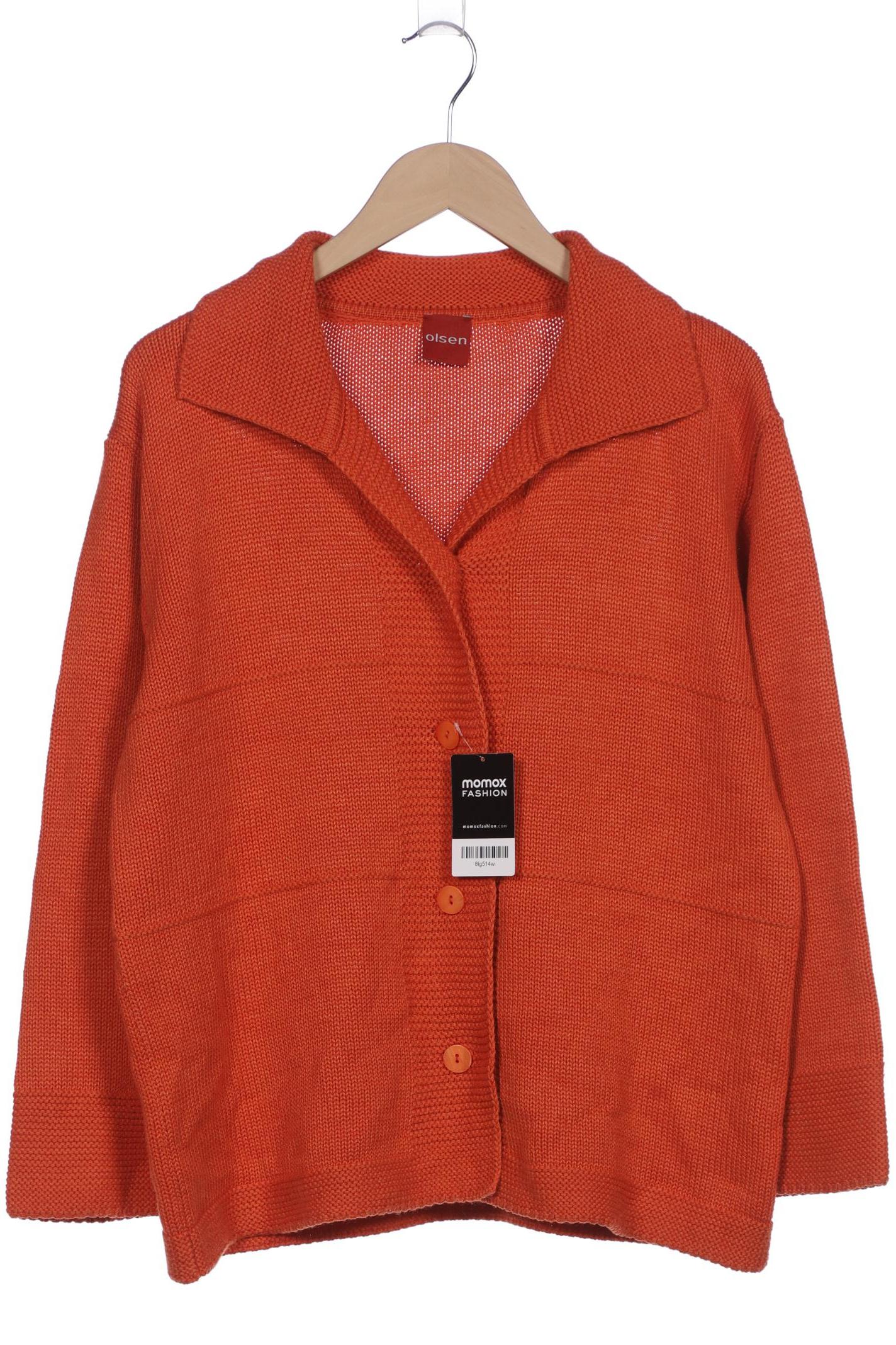 

Olsen Damen Strickjacke, orange, Gr. 44